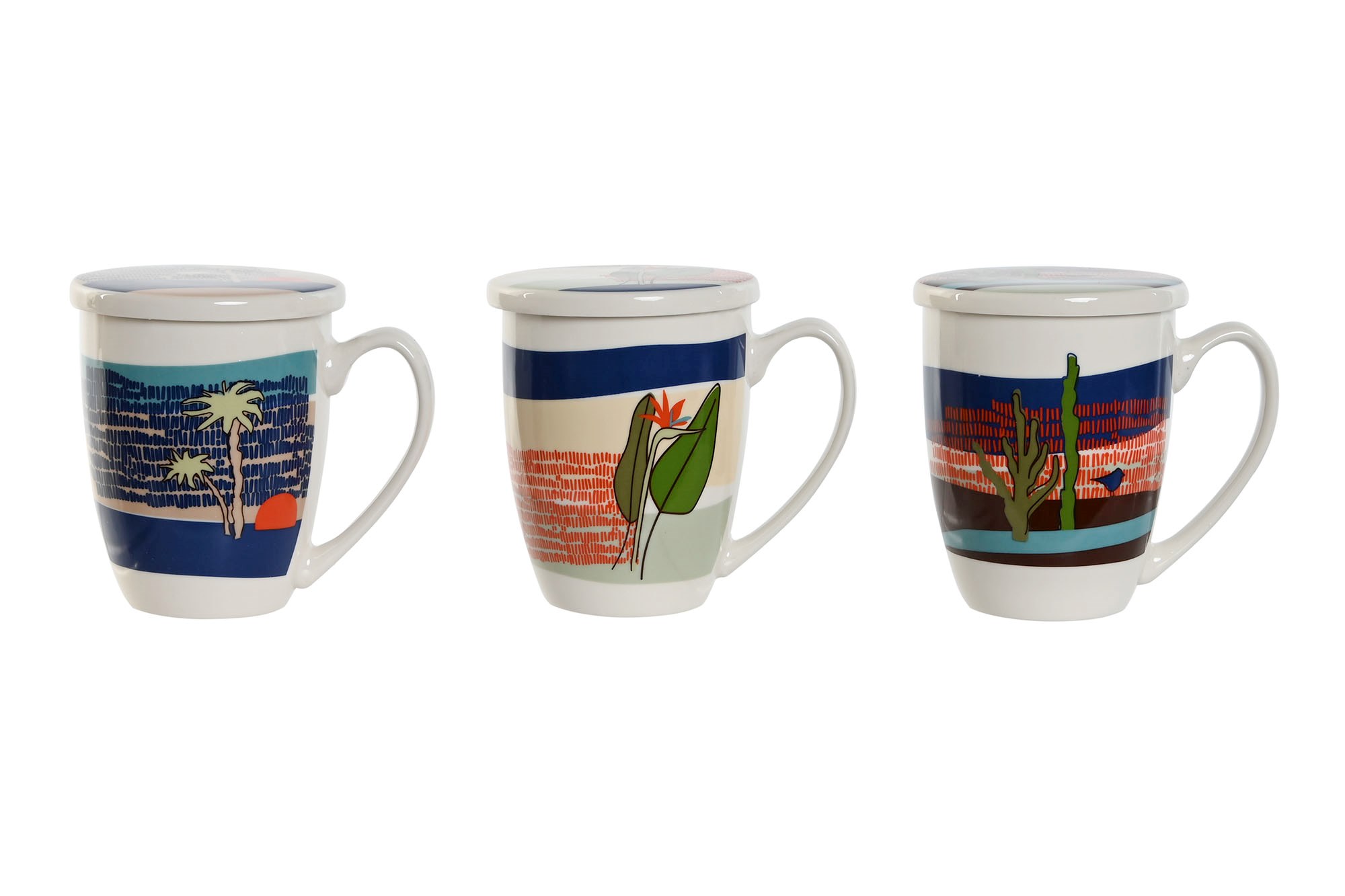 MUG INFUSIONES PORCELANA 12X9X11 380ML, 3 SURT.