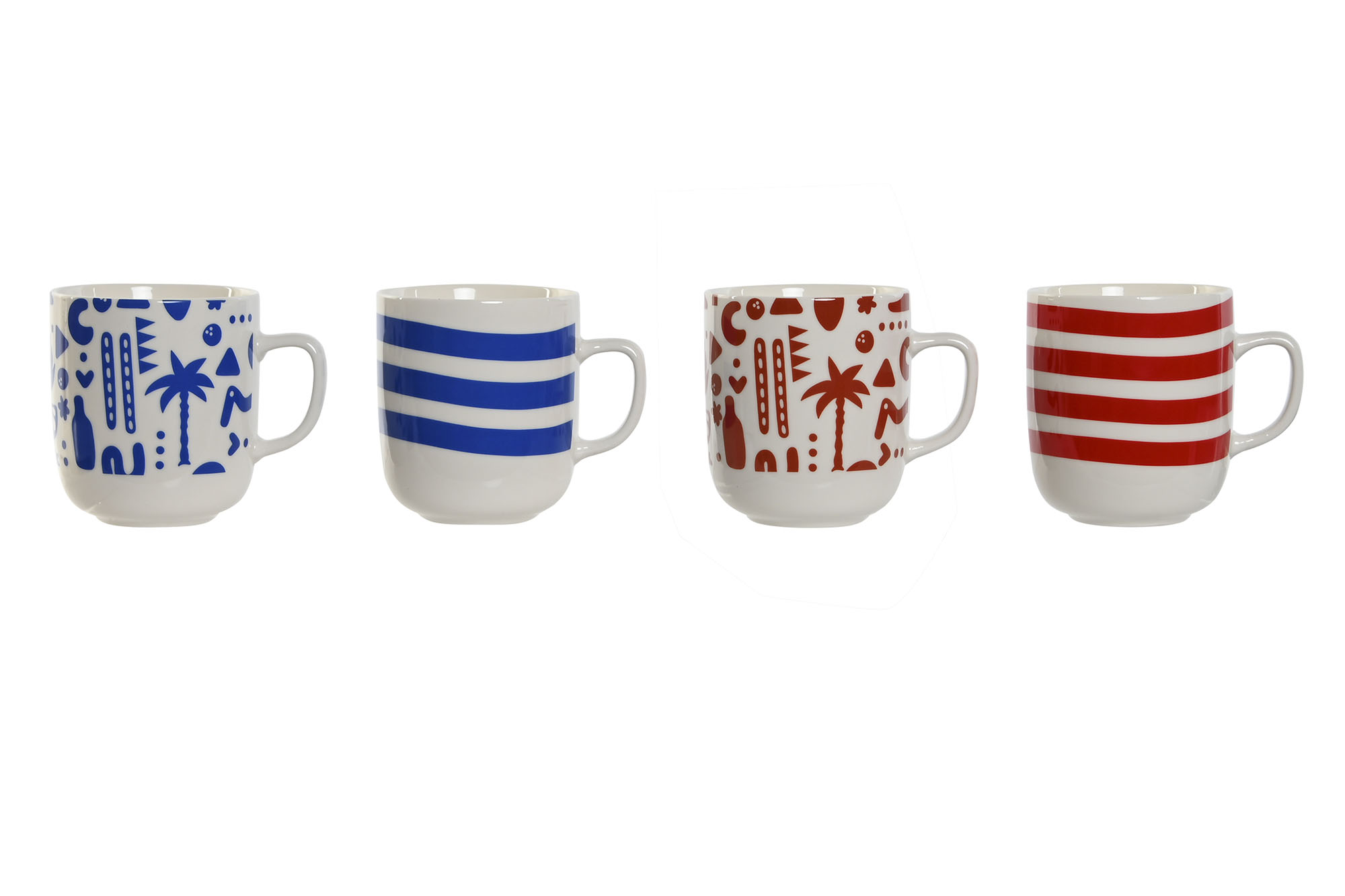 MUG PORCELANA 12X8,5X10 380ML, 4 SURT.
