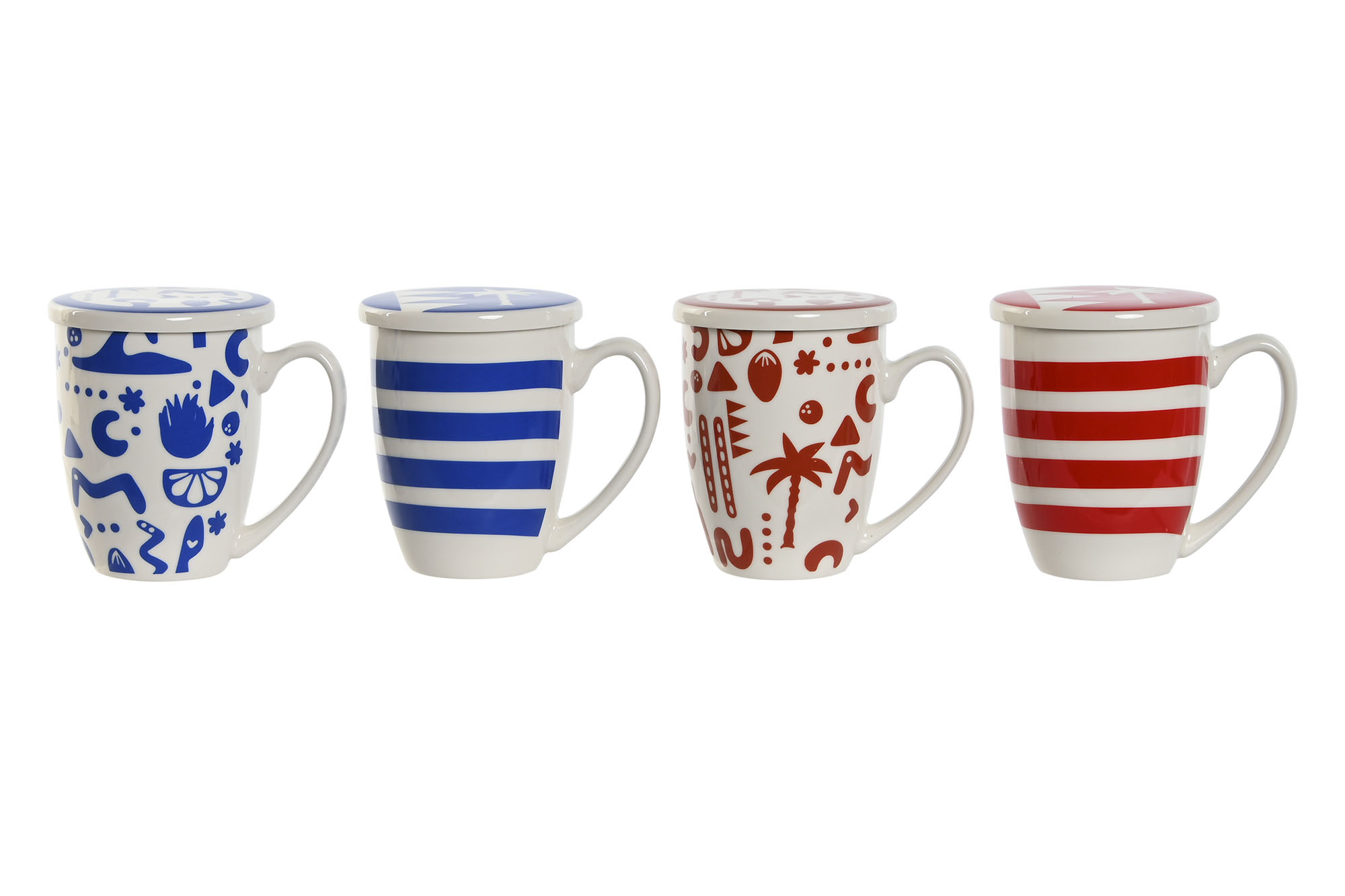 MUG INFUSIONES PORCELANA 12X9X11 380ML, 4 SURT.