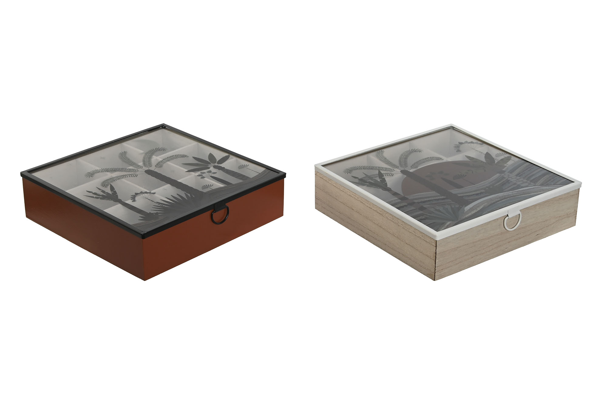 CAJA INFUSIONES MDF 24X24X6,5 CALIMA 2 SURT.