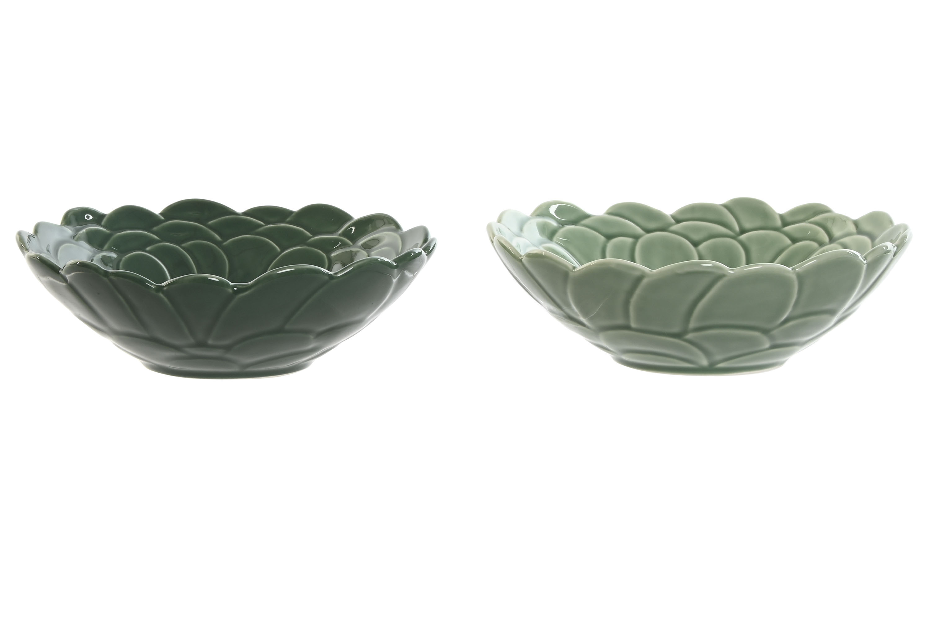 BOL PORCELANA 18,4X18,4X6 HOJAS RELIEVE 2 SURT.