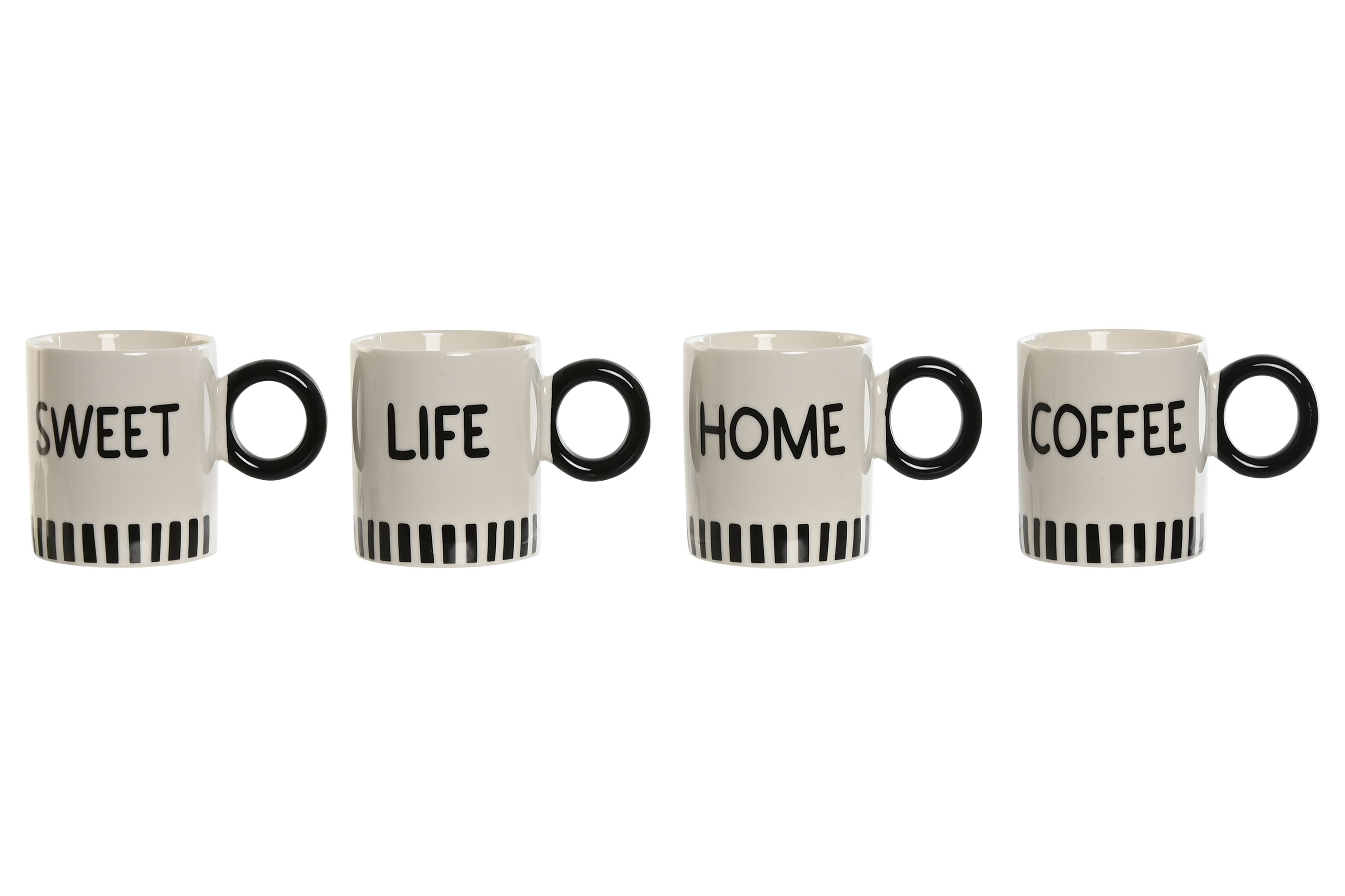 MUG PORCELANA NEW BONE 13,5X8,5X10 380ML, 4 SURT.