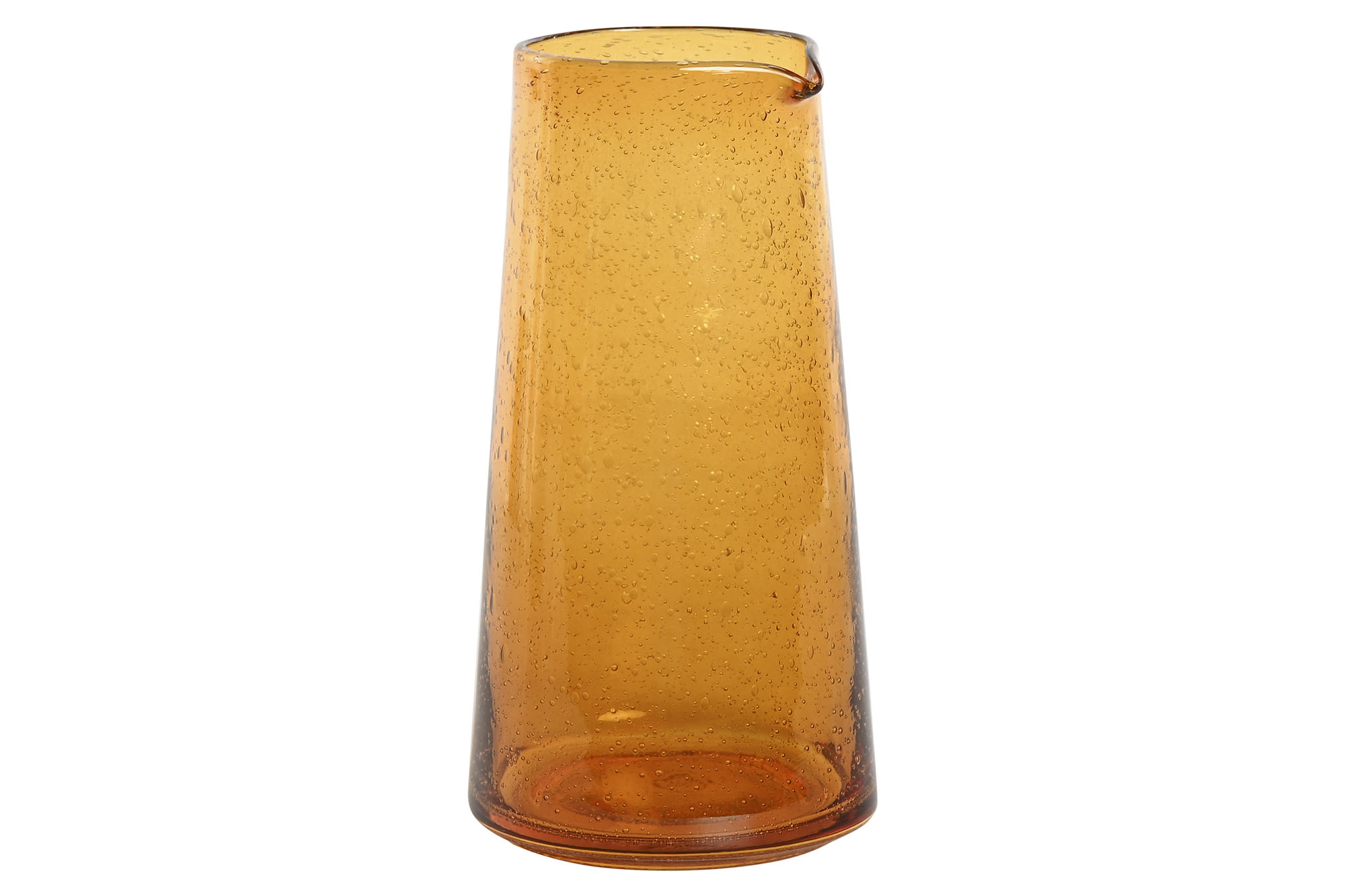 JARRA CRISTAL 11X11X19,7 1,1ML BURBUJAS AMBAR