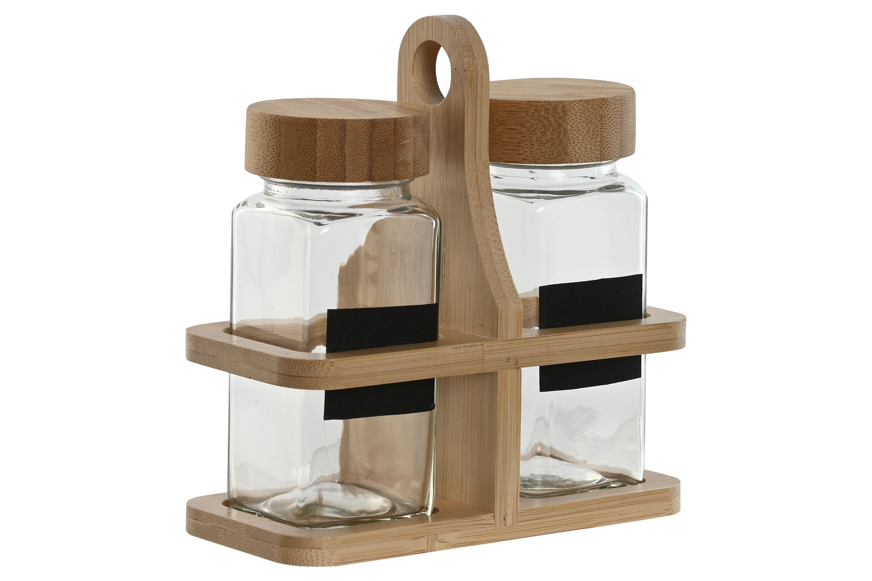ESPECIERO SET 2 CRISTAL BAMBU 13,2X6,2X13,3 120ML