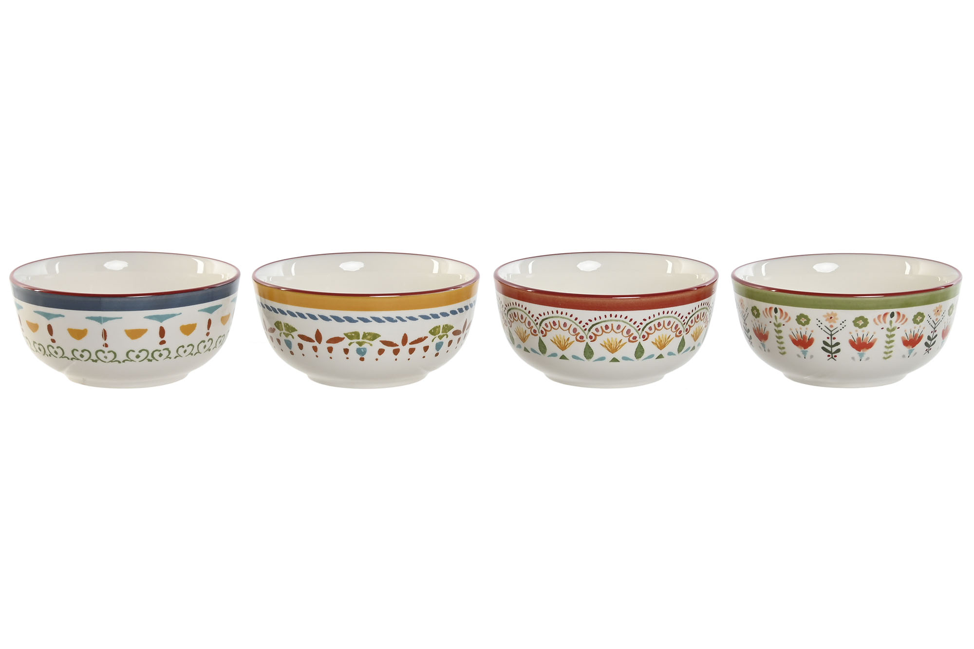 BOL PORCELANA 14X14X6,3 MANDALA 4 SURT.