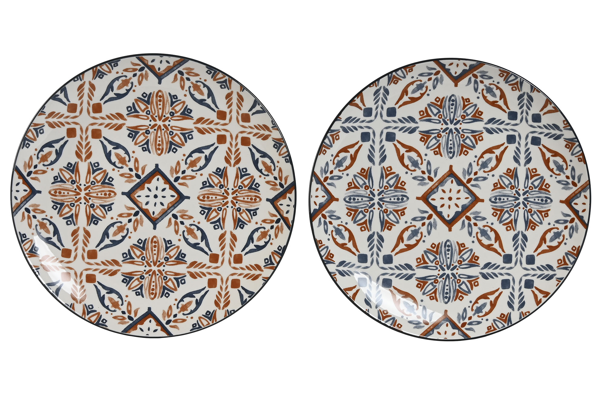 PLATO PORCELANA 26,5X26,5X2 BOHO 2 SURT.