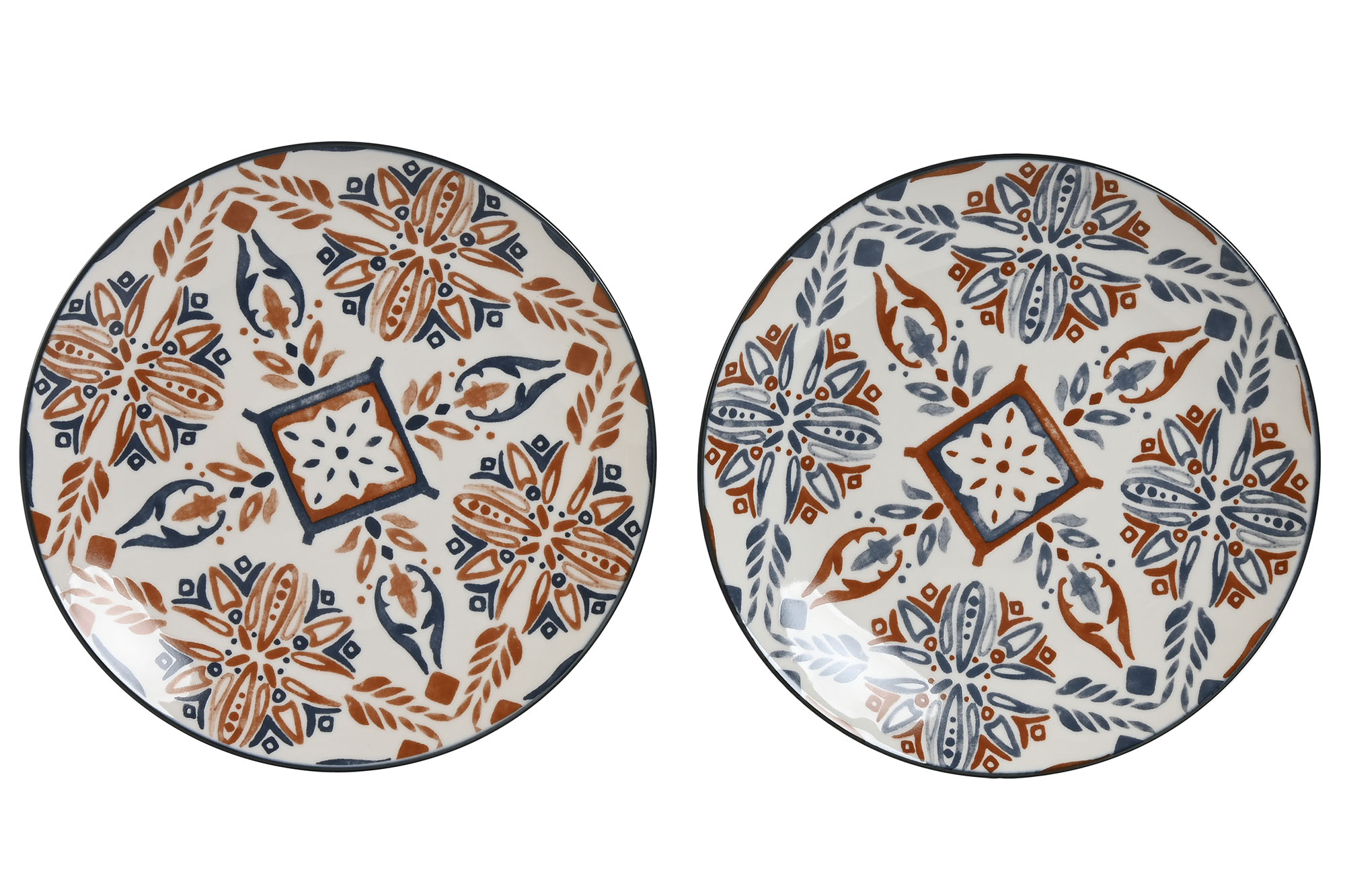 PLATO PORCELANA 19,5X19,5X2 BOHO 2 SURT.