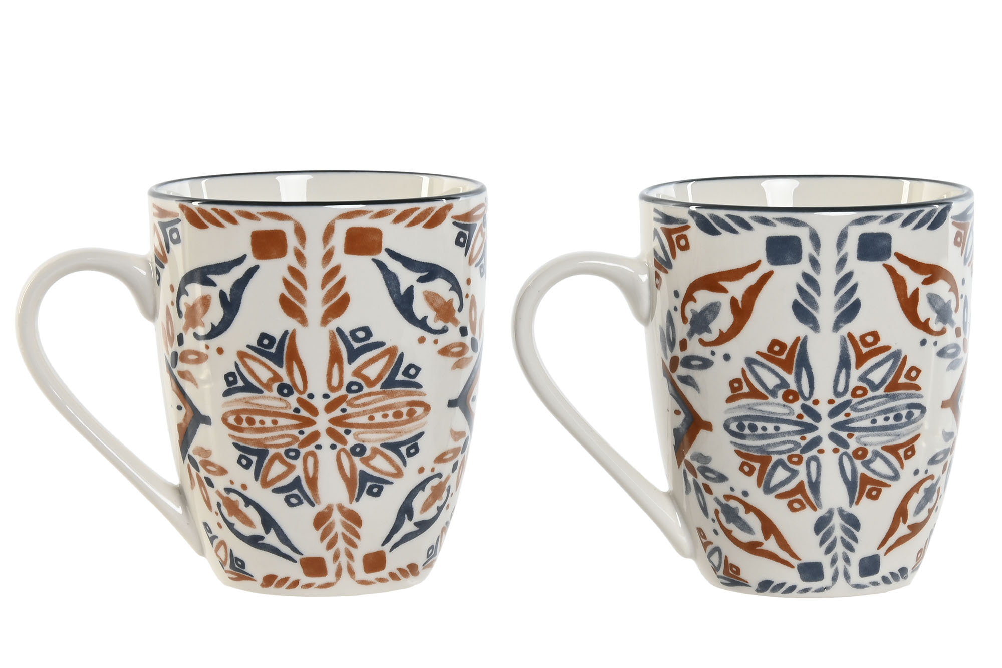 MUG PORCELANA 11,5X8,5X10 320ML BOHO 2 SURT.