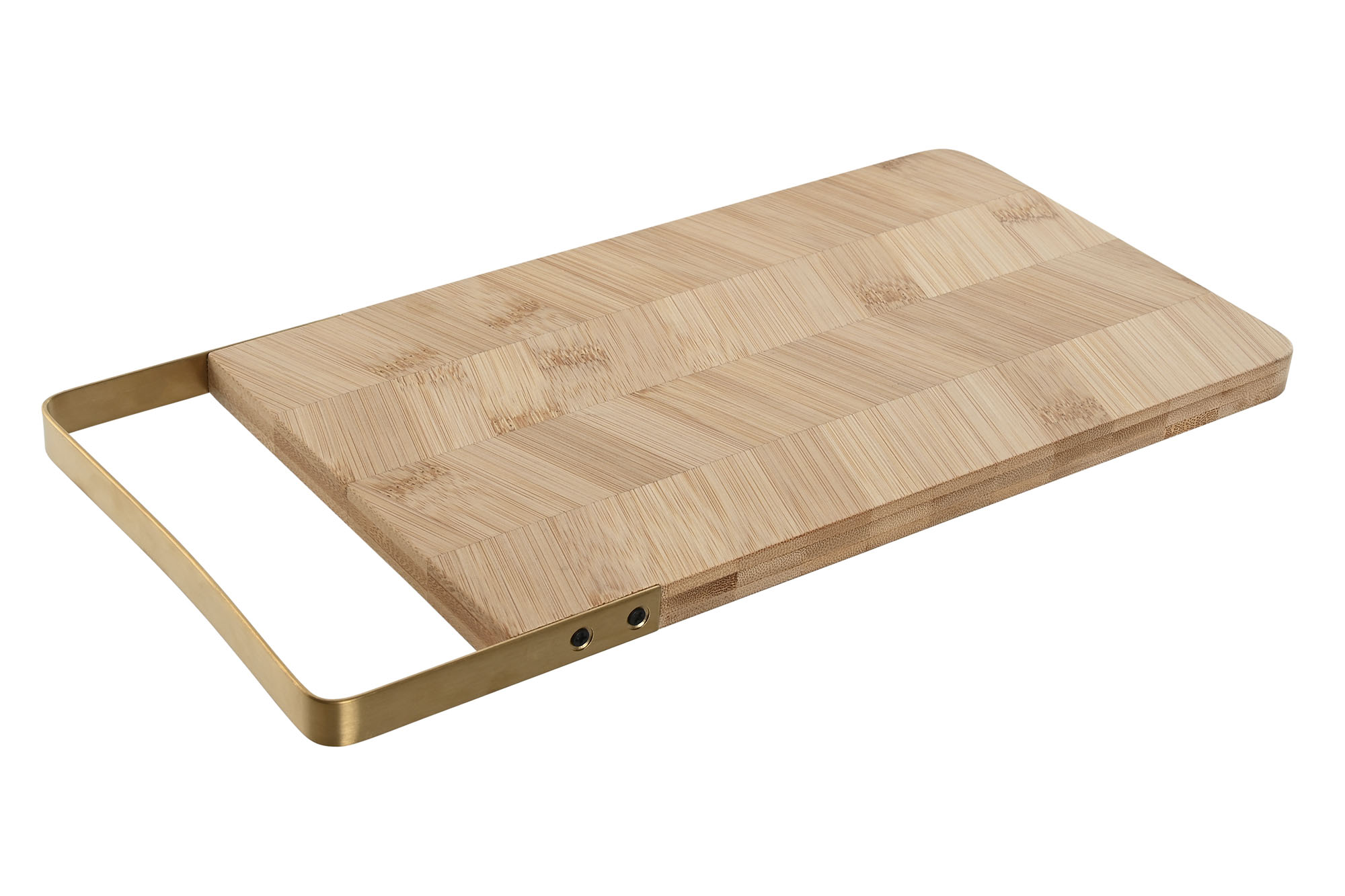 TABLA CORTAR BAMBU METAL 35,5X17,5X1,5 NATURAL