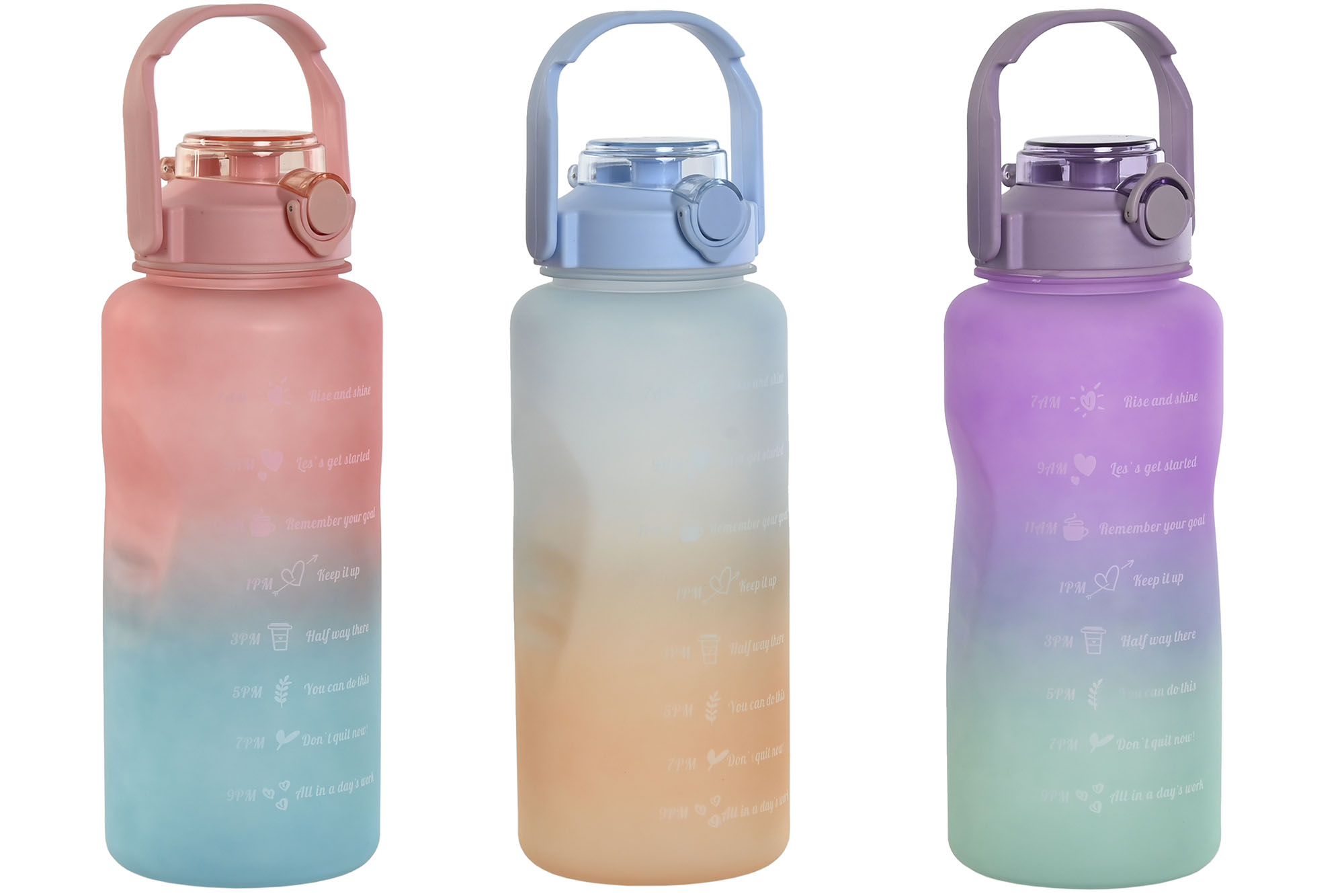 BOTELLA PP 10,5X10,5X30,5 2000 FREE BPA 3 SURT.