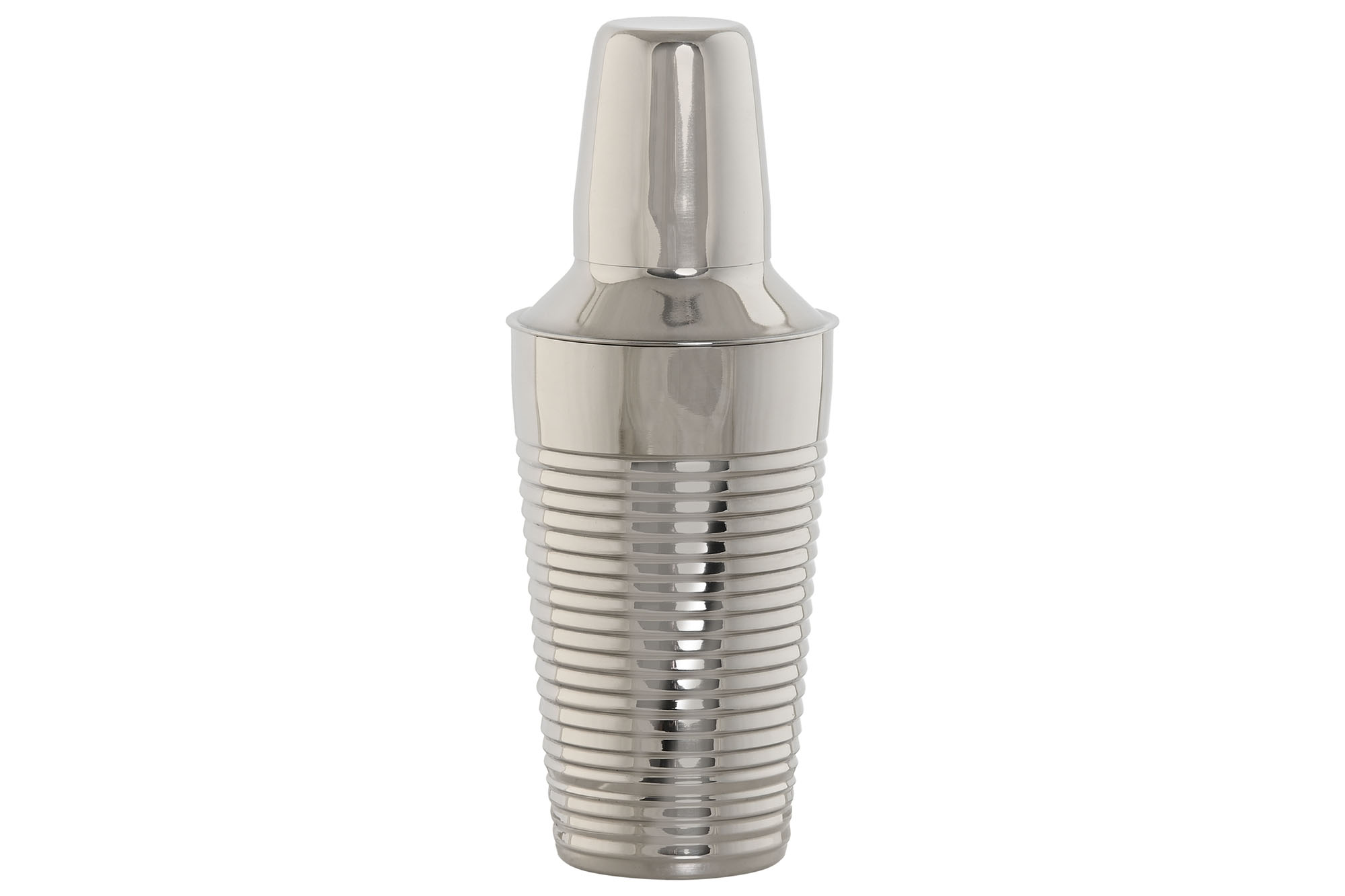 COCTELERA INOX 9,5X9,5X22 500 ML, GRABADO PLATEADO