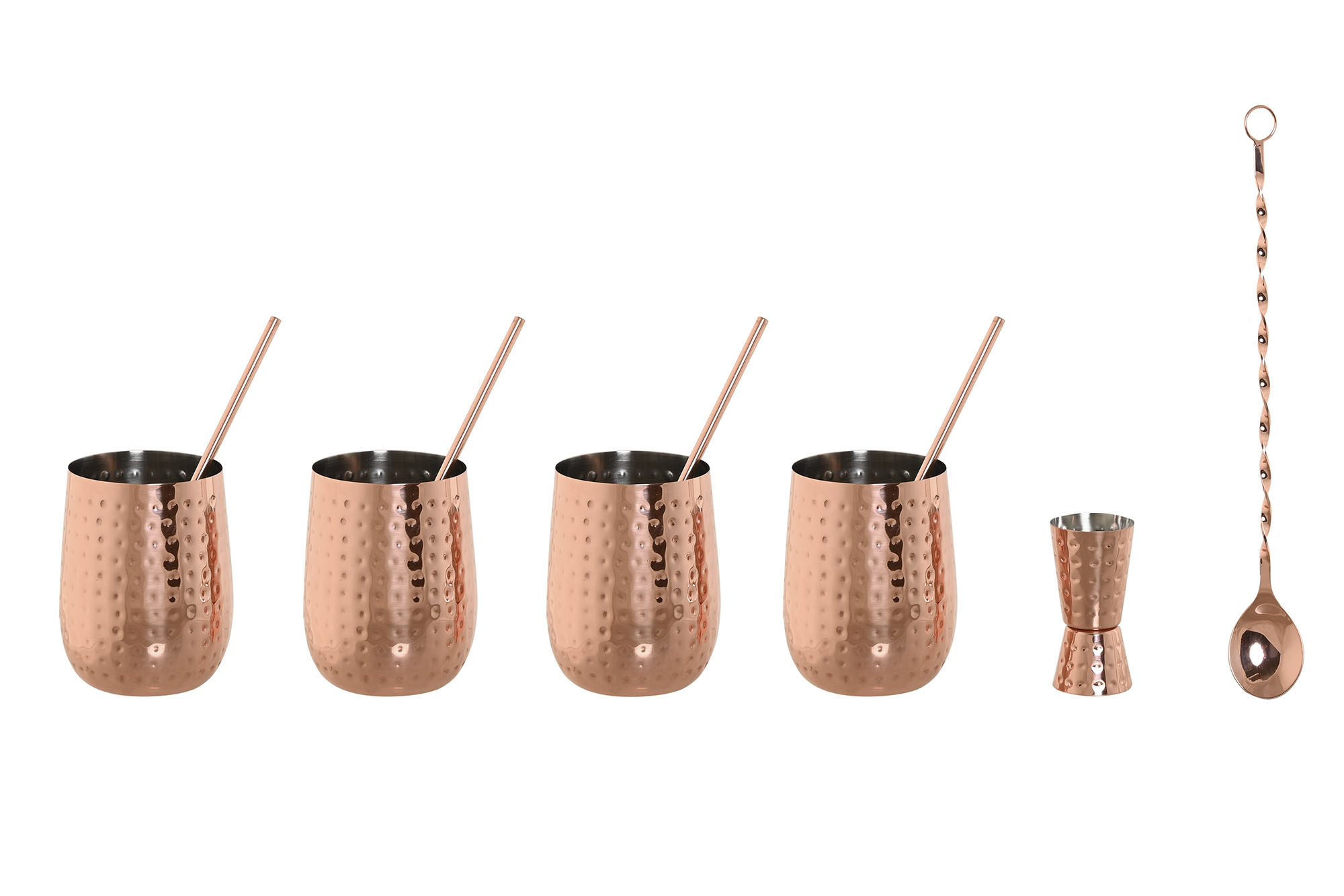 COCTEL SET 10 INOX 8,5X8,5X11 540ML VASOS X4