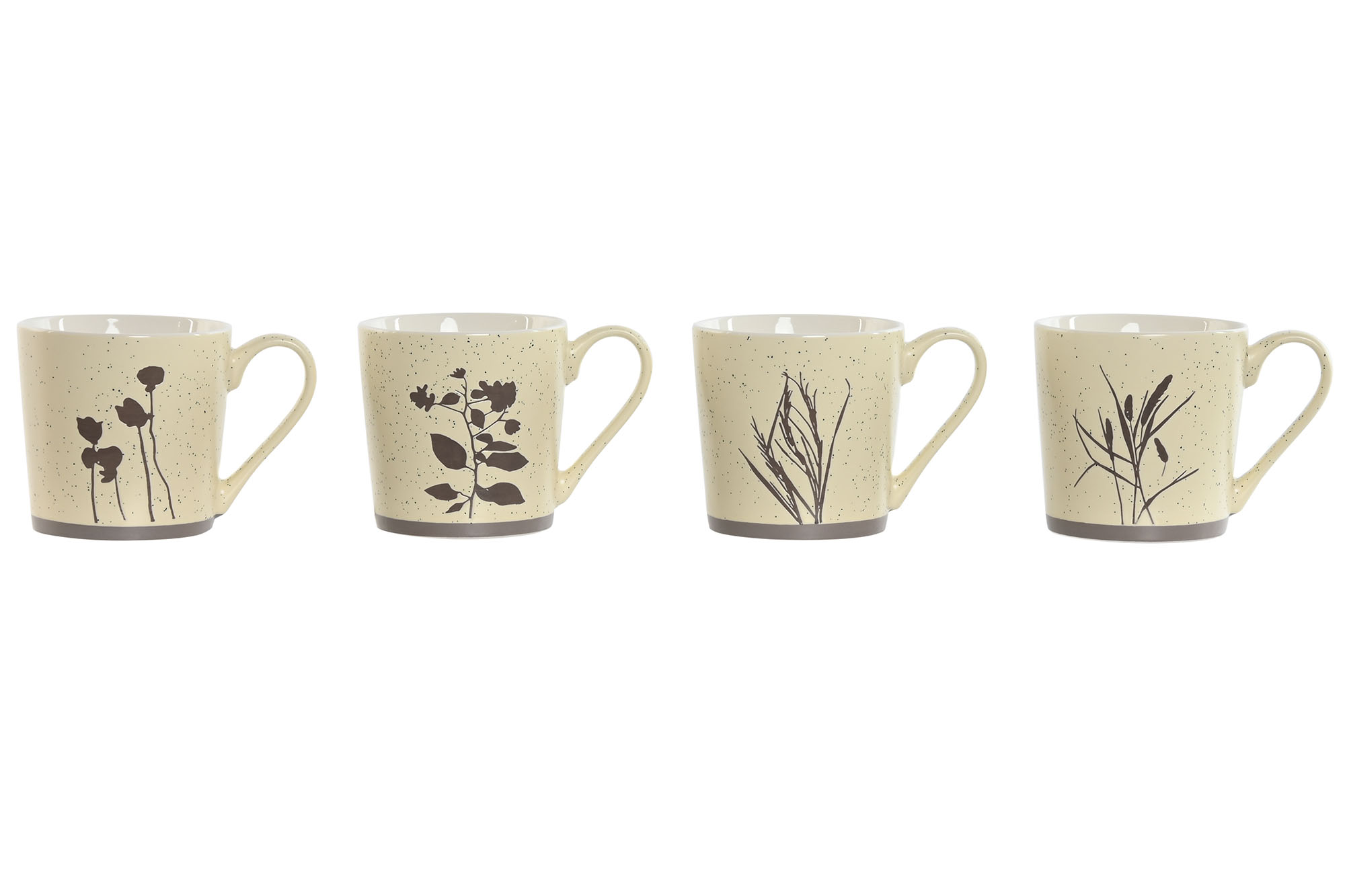 MUG PORCELANA 13X9,5X9 400ML BOTANICO 4 SURT.