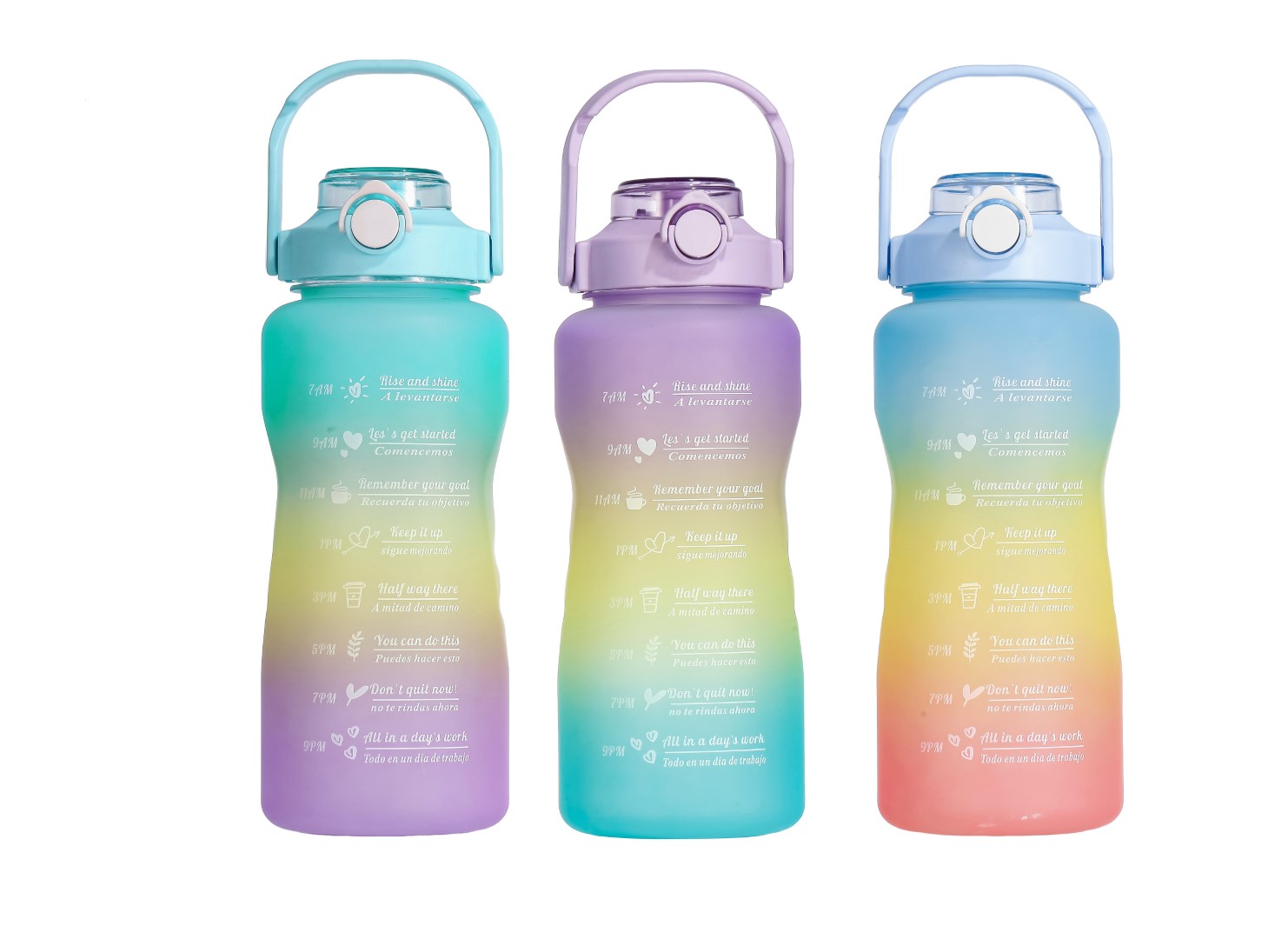 BOTELLA PP PET 10,5X10,5X30,5 2L, FREE BPA 3 SURT.