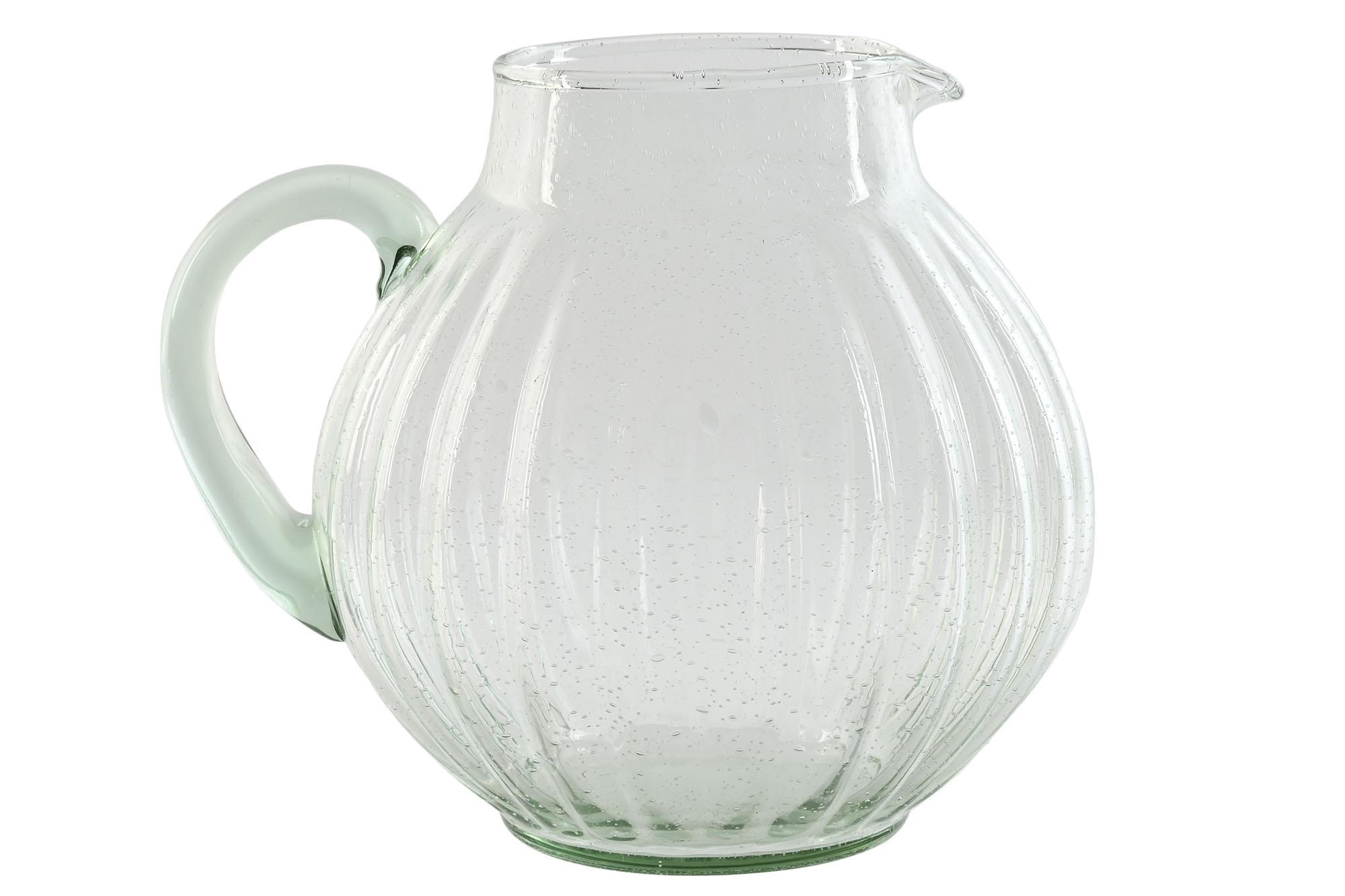 JARRA CRISTAL 21,5X11,5X19,5 3,25L BURBUJAS VERDE