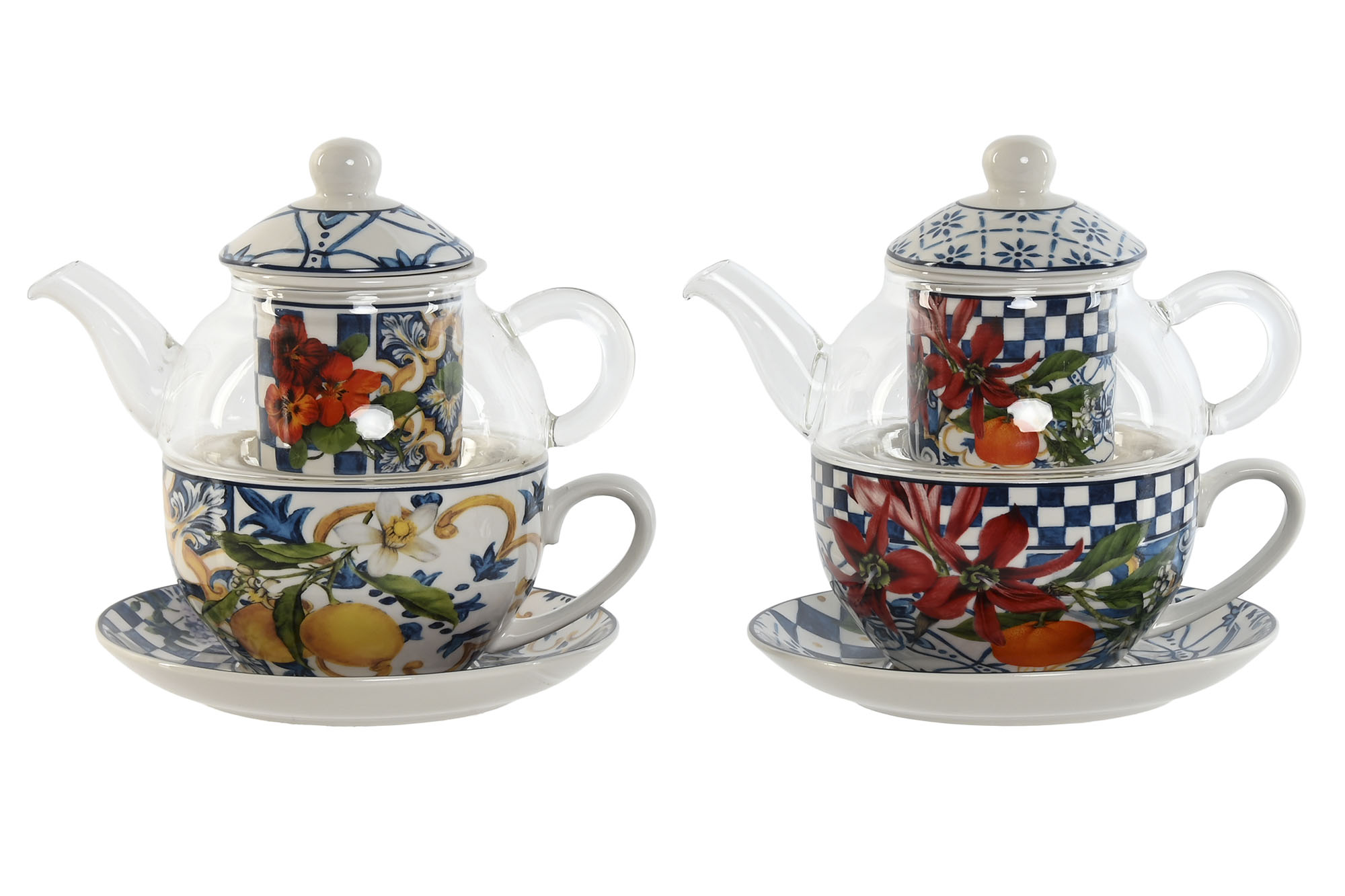 TETERA PORCELANA 16,5X13,5X14 250ML AZULEJOS 2 SUR