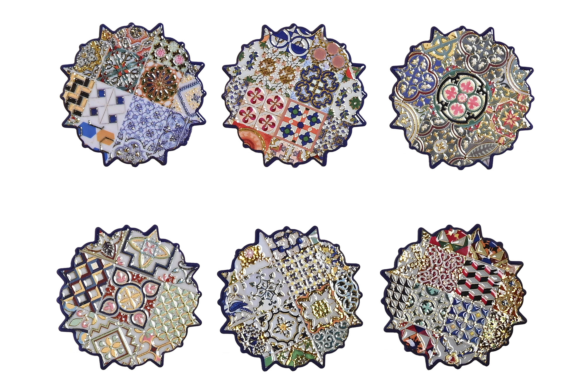 IMAN PS 7,5X0,7X7,5 AZULEJOS DORADO 6 SURT.