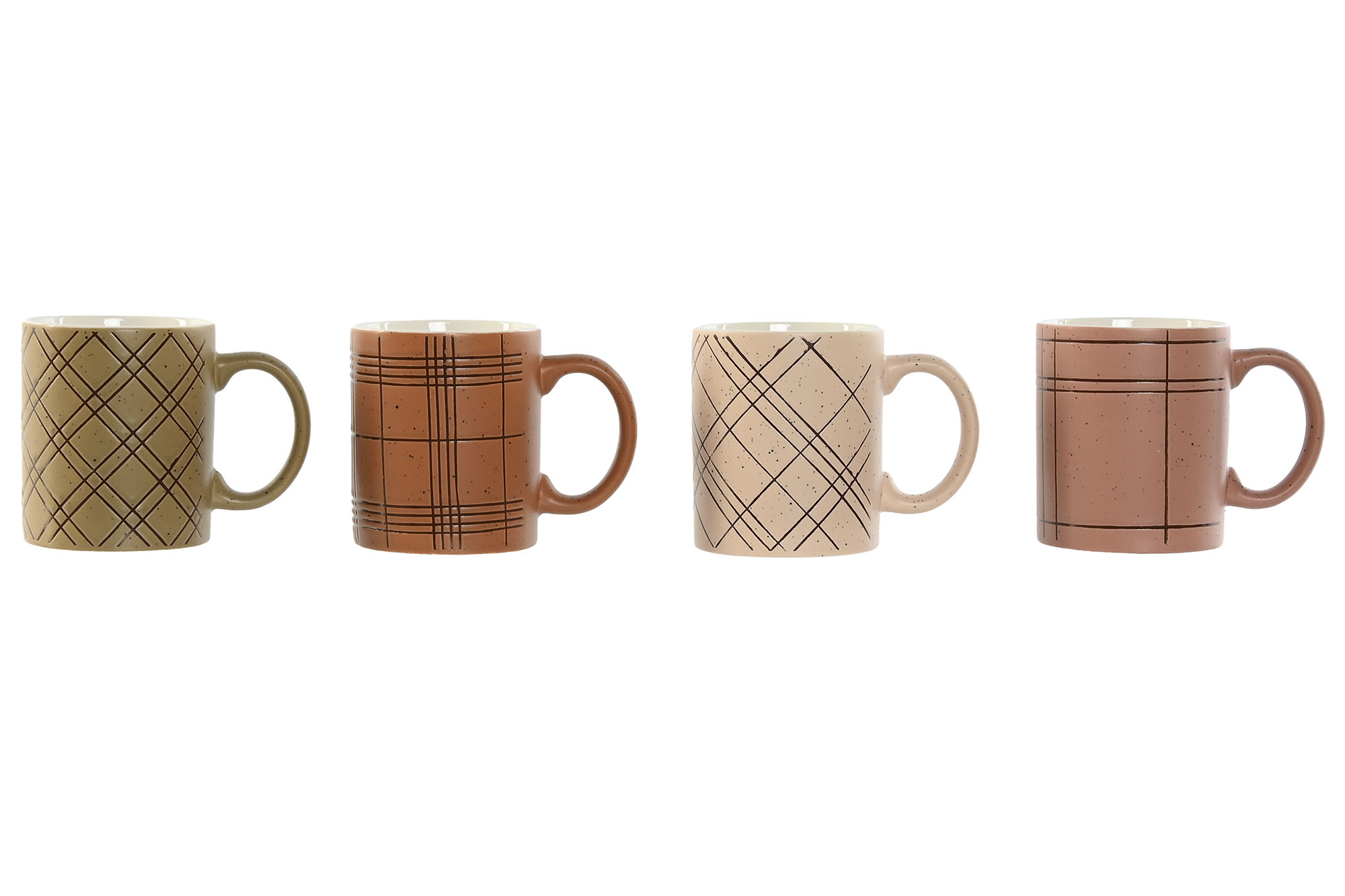 MUG PORCELANA 12X8X9,5 390ML LINEAS 4 SURT.