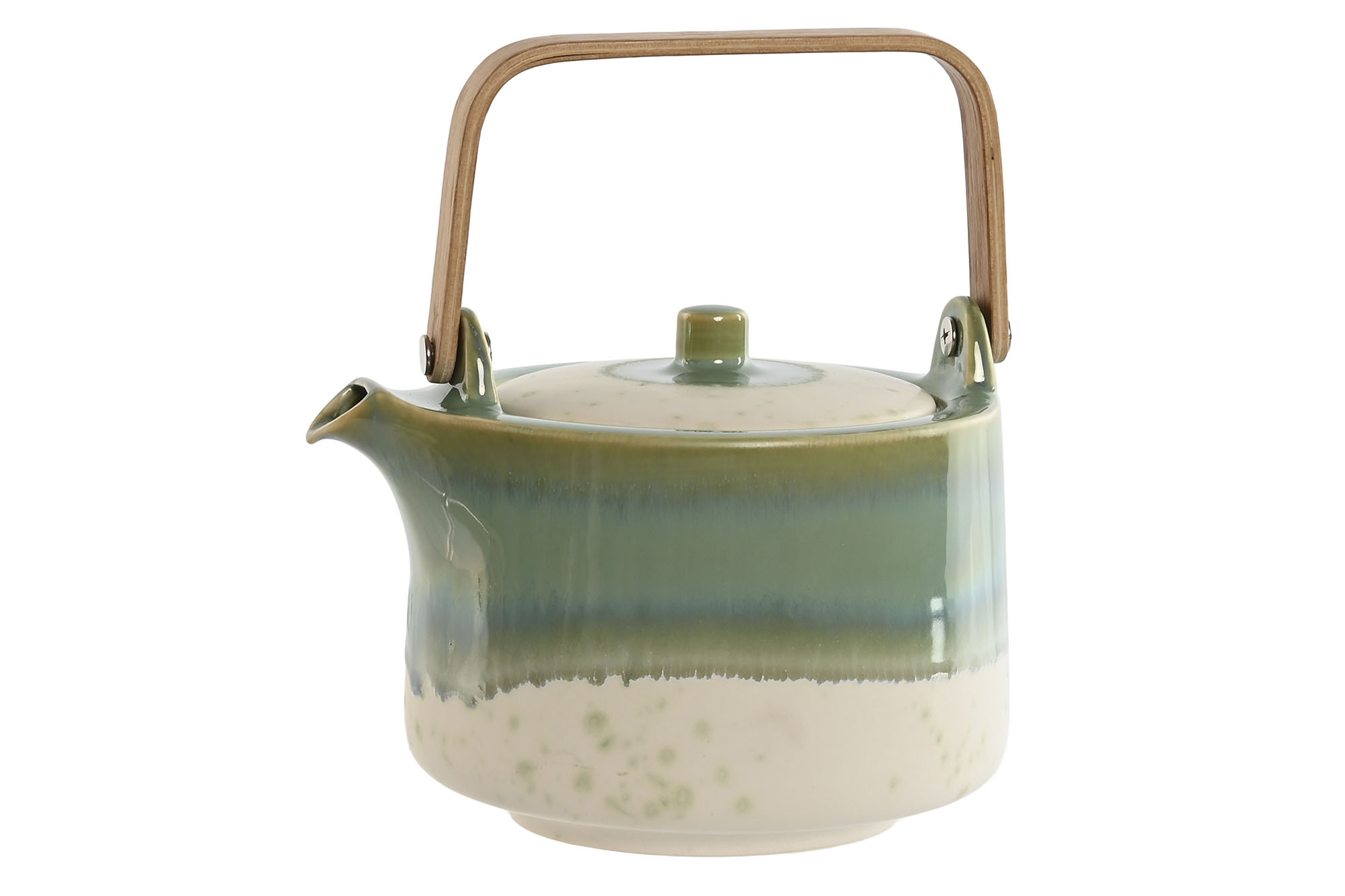 TETERA PORCELANA BAMBU 16,5X14X18,5 1L JADE VERDE