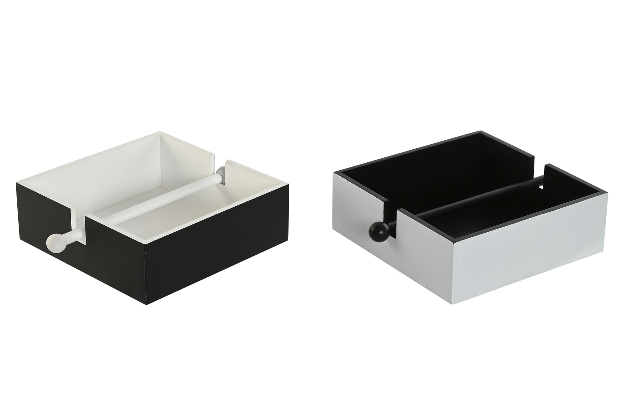SERVILLETERO MDF METAL 18X18X4 2 SURT.