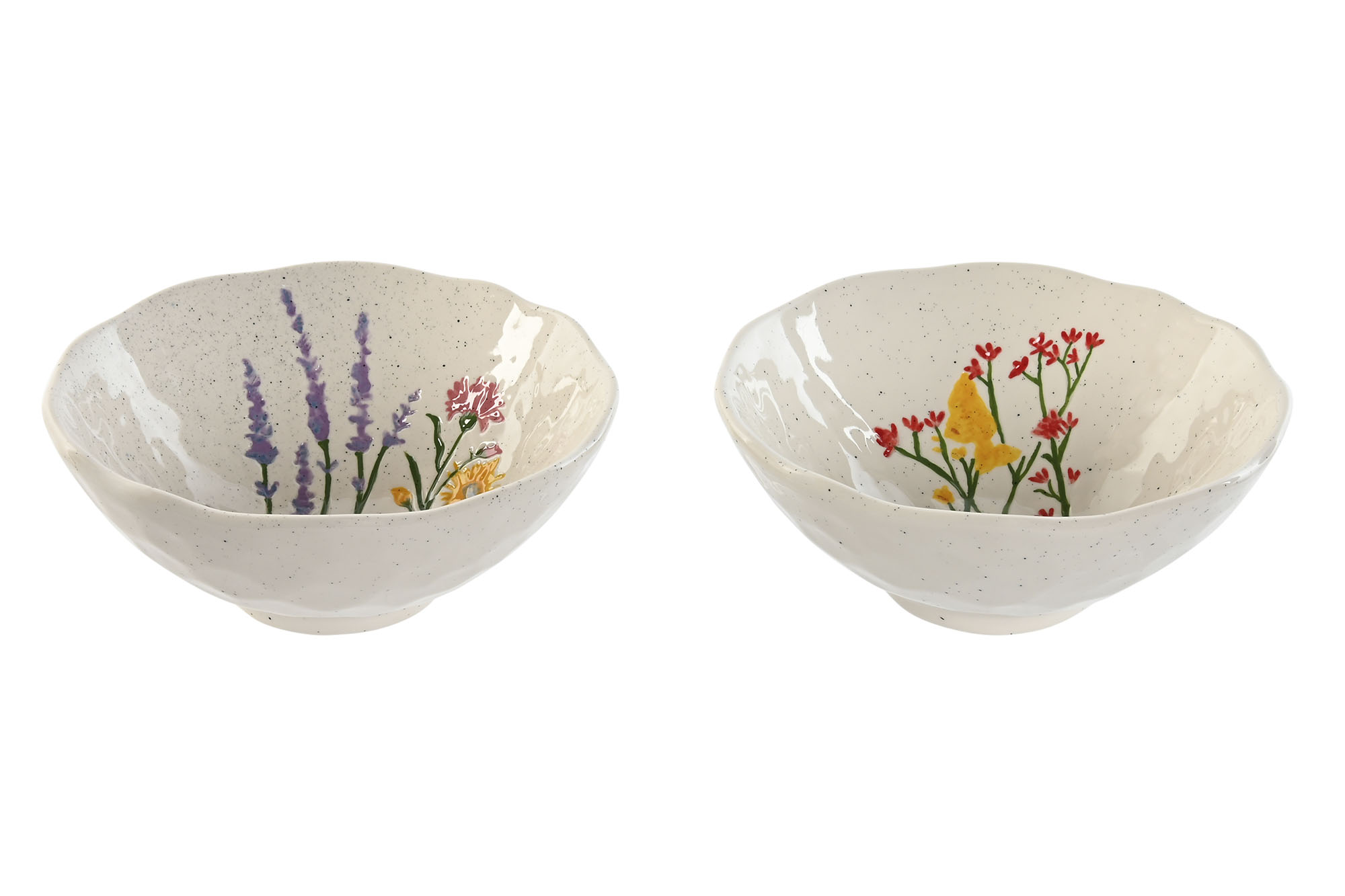 BOL PORCELANA 18X18X7,5 FLORES 2 SURT.