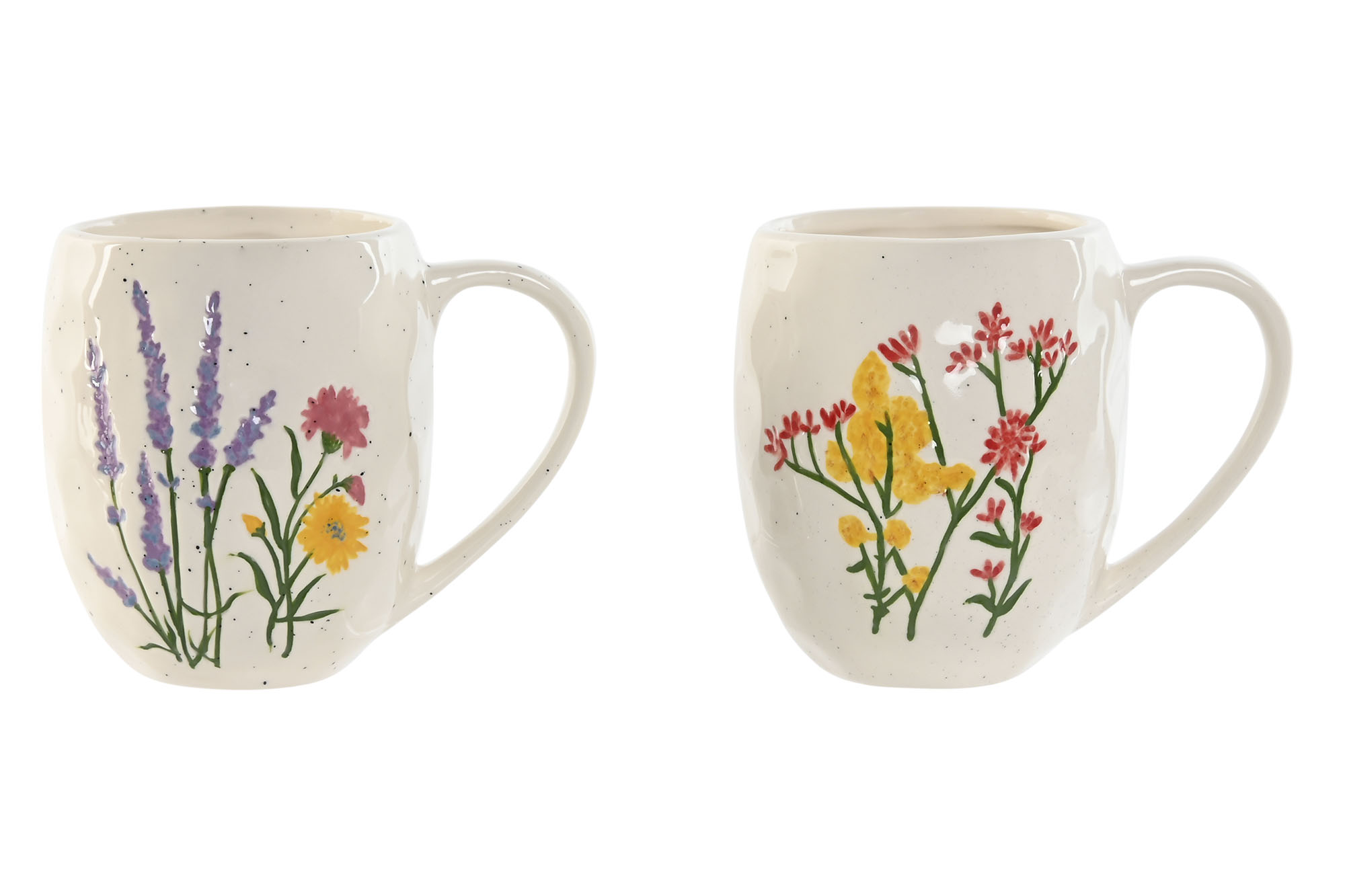MUG PORCELANA 12,4X8,6X10 330ML FLORES 2 SURT.