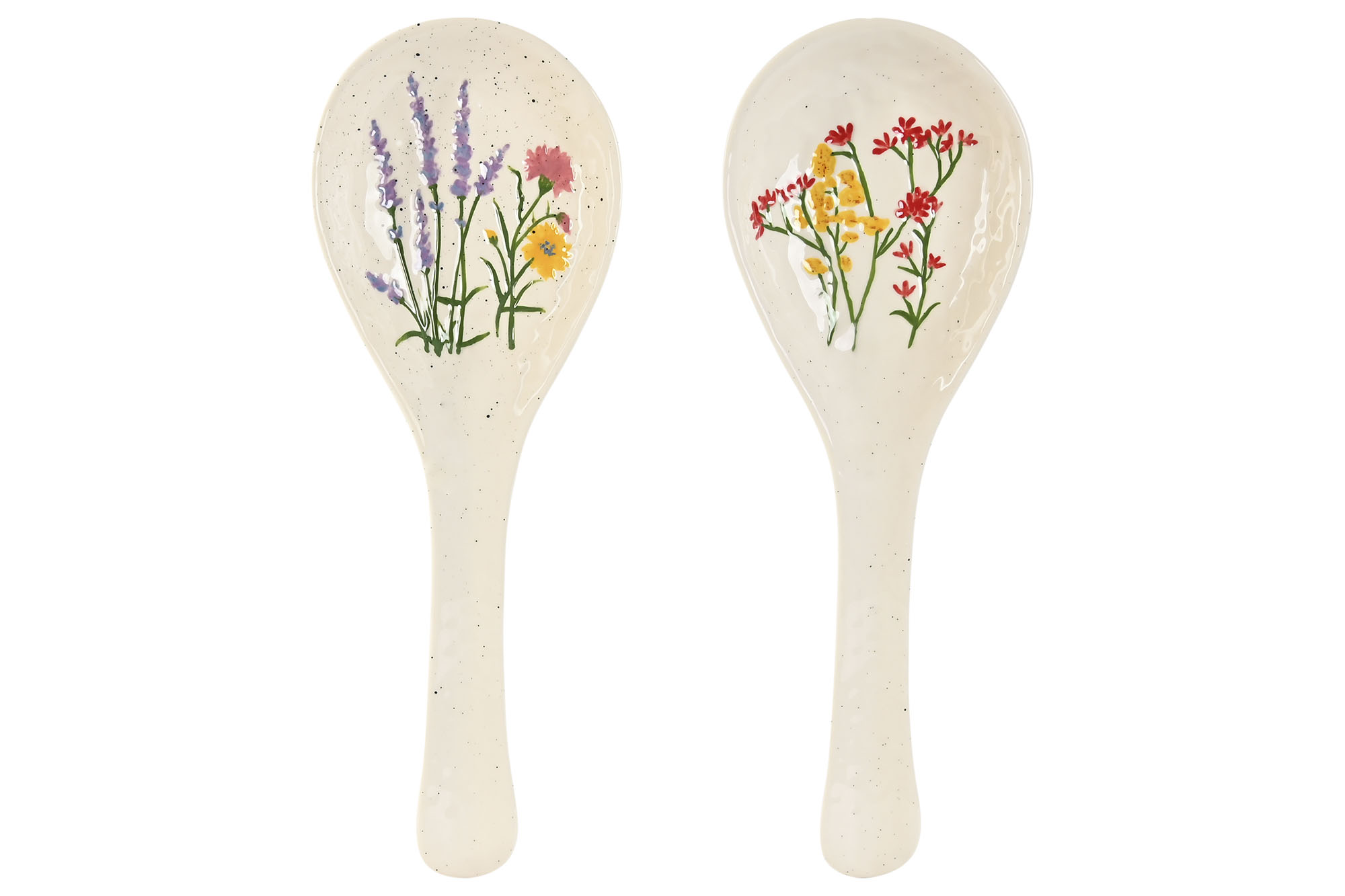 SOPORTE CUCHARA PORCELANA 10X27,5X2,7 FLORES 2 SUR