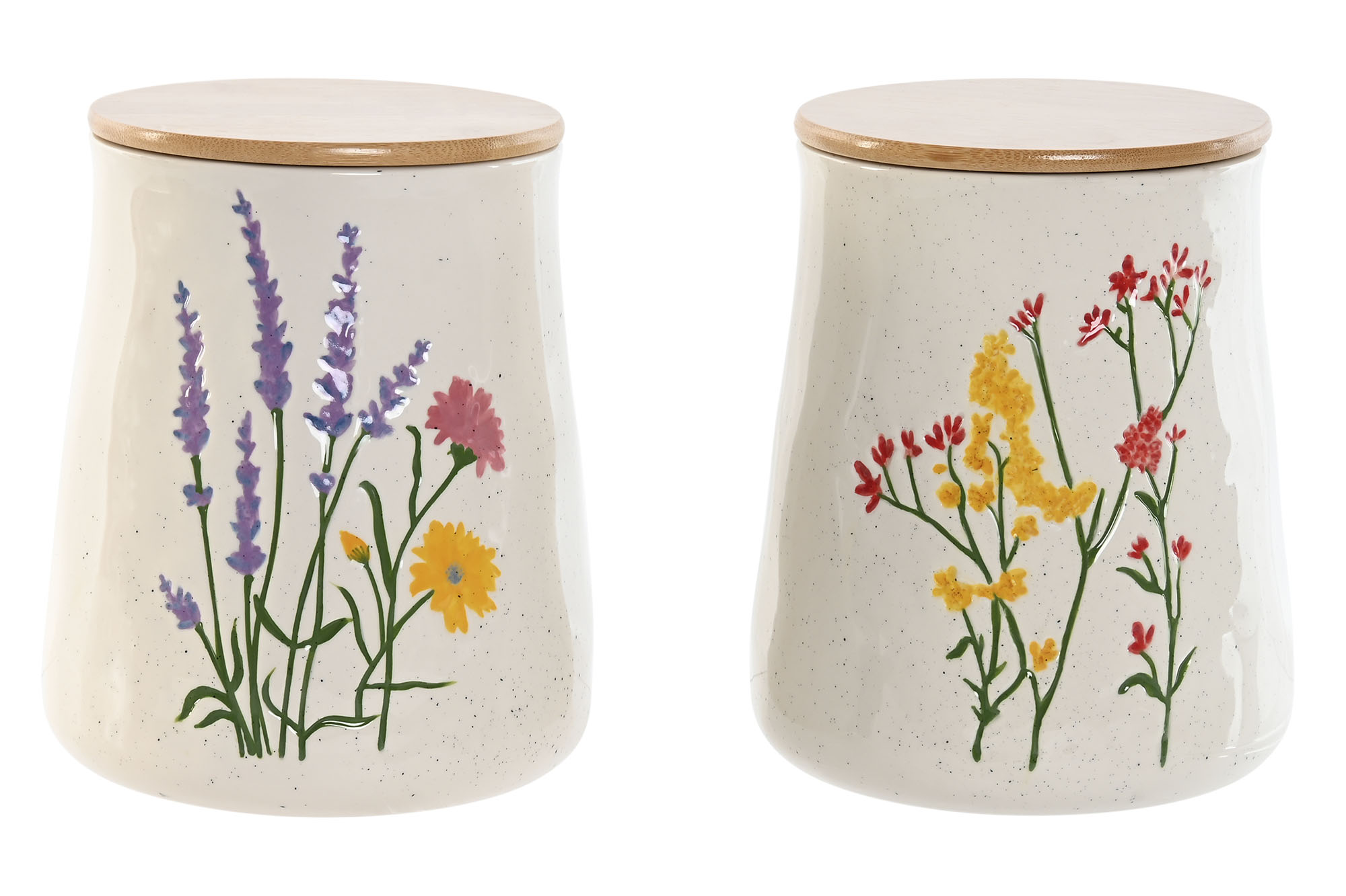 BOTE PORCELANA 15X15X17,6 1,8l FLORES 2 SURT.