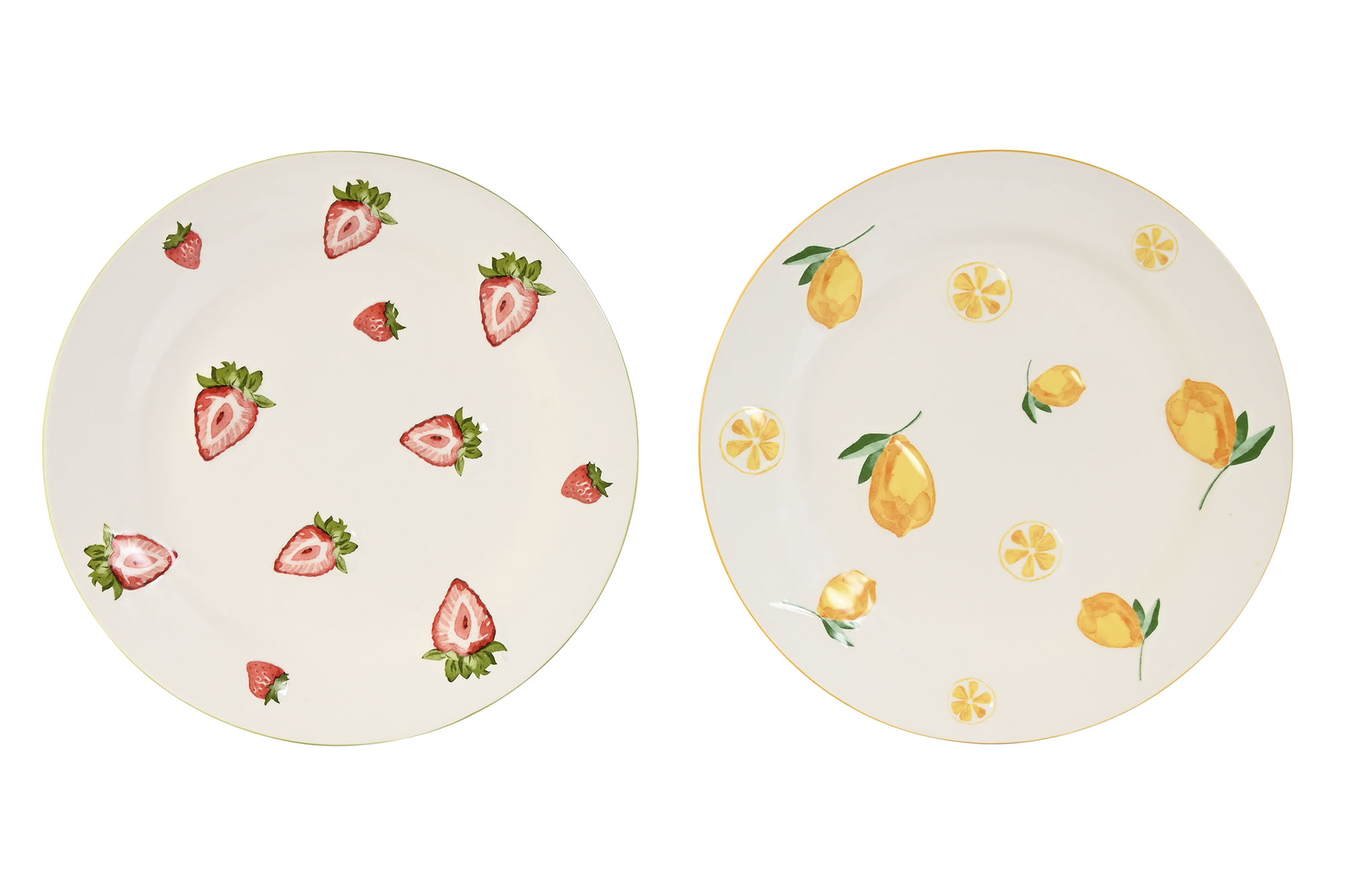PLATO PORCELANA 26X26X2,8 FRUTA 3D 2 SURT.