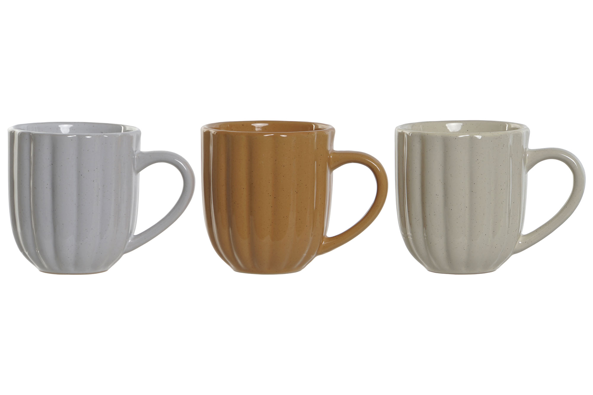 MUG GRES 13X9,5X10 400ML JASPEADO 3 SURT.