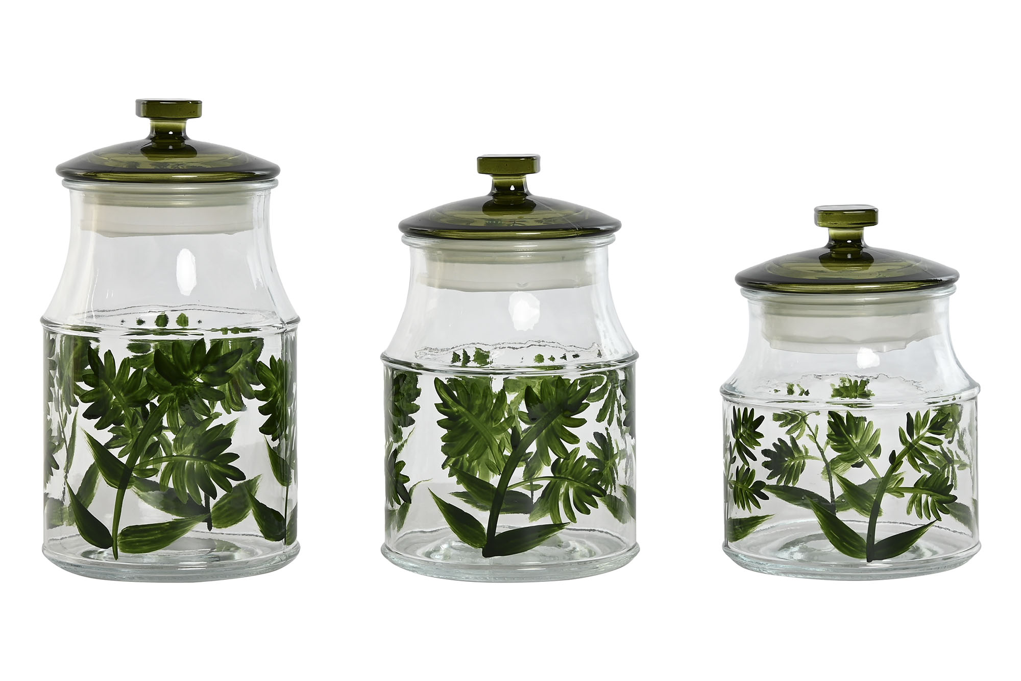 BOTE SET 3 CRISTAL 11X11,6X21 1,2L/1L/850ML BOTANI