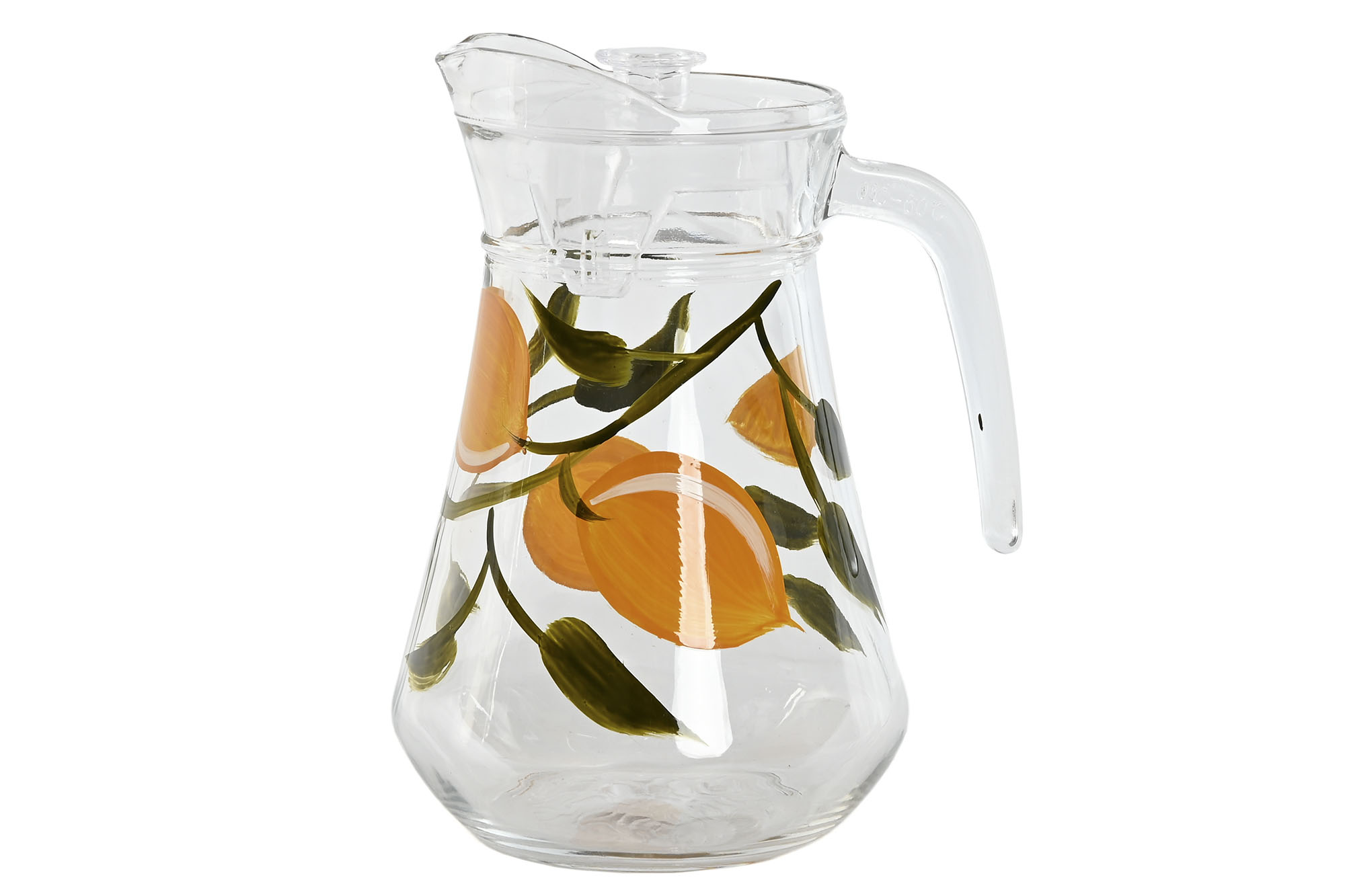 JARRA CRISTAL 17X13,6X21 1,3L LIMONES AMARILLO