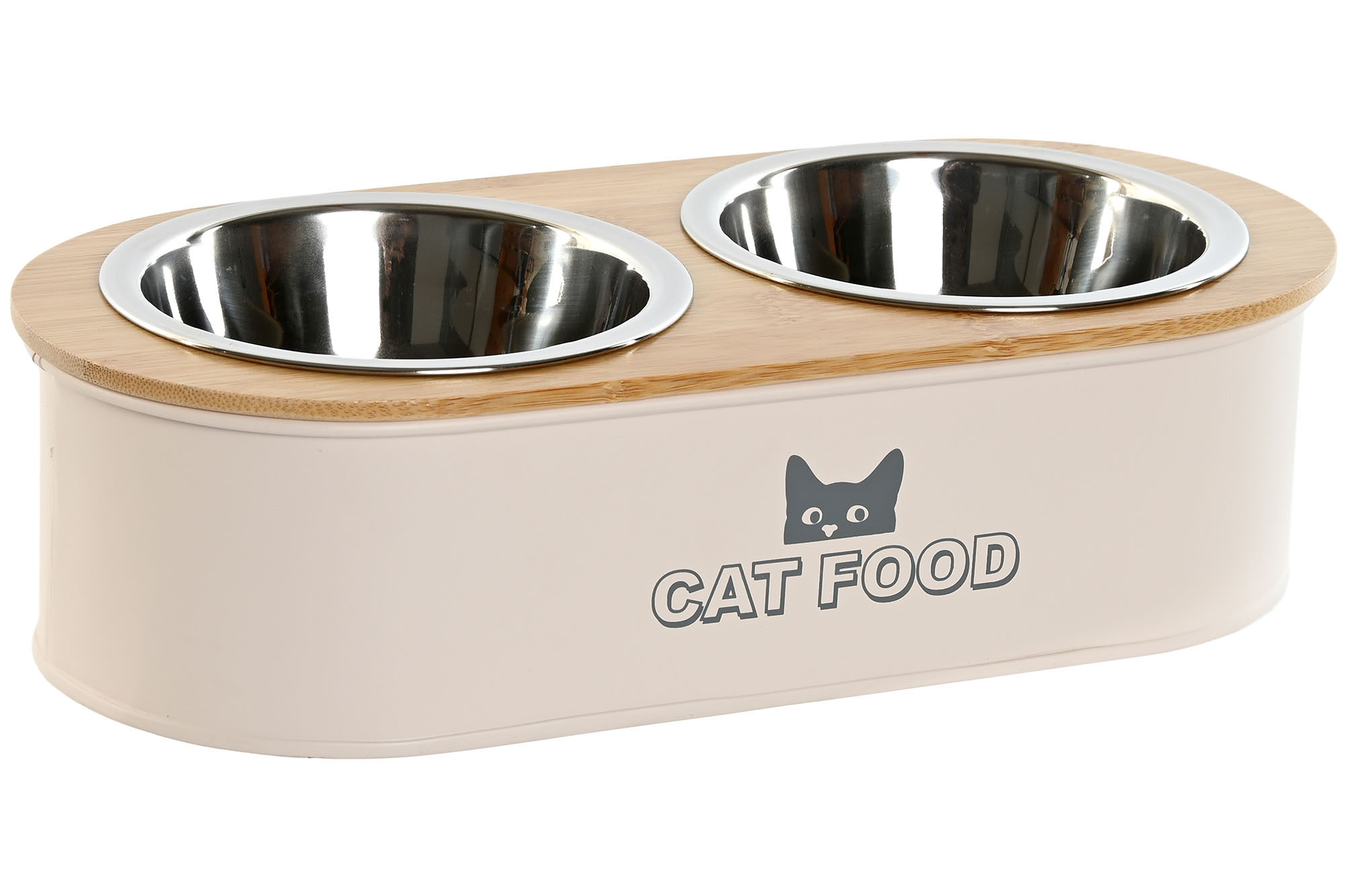 BOL SET 2 METAL 31X14,7X8,5 300ML+30 COMEDERO