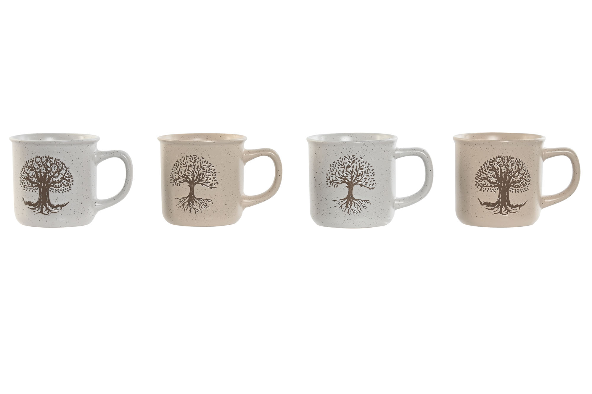 MUG GRES 13X9X8,5 330ML ARBOL DE LA VIDA 4 SURT.
