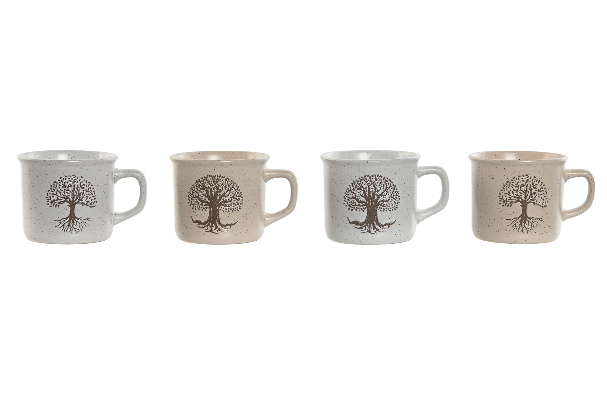 MUG GRES 11X8,5X7 220ML ARBOL DE LA VIDA 4 SURT.