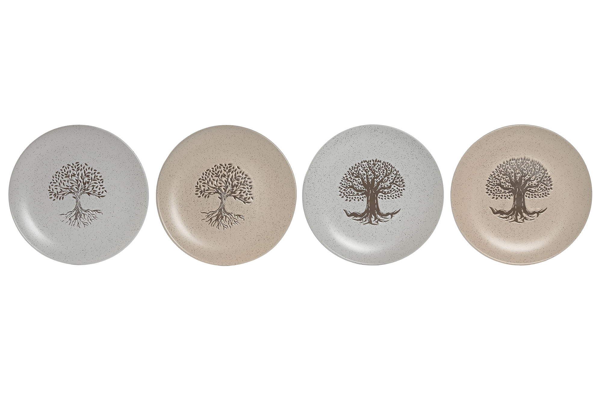 PLATO GRES 20X20X2,5 ARBOL DE LA VIDA MATE 4 SURT.