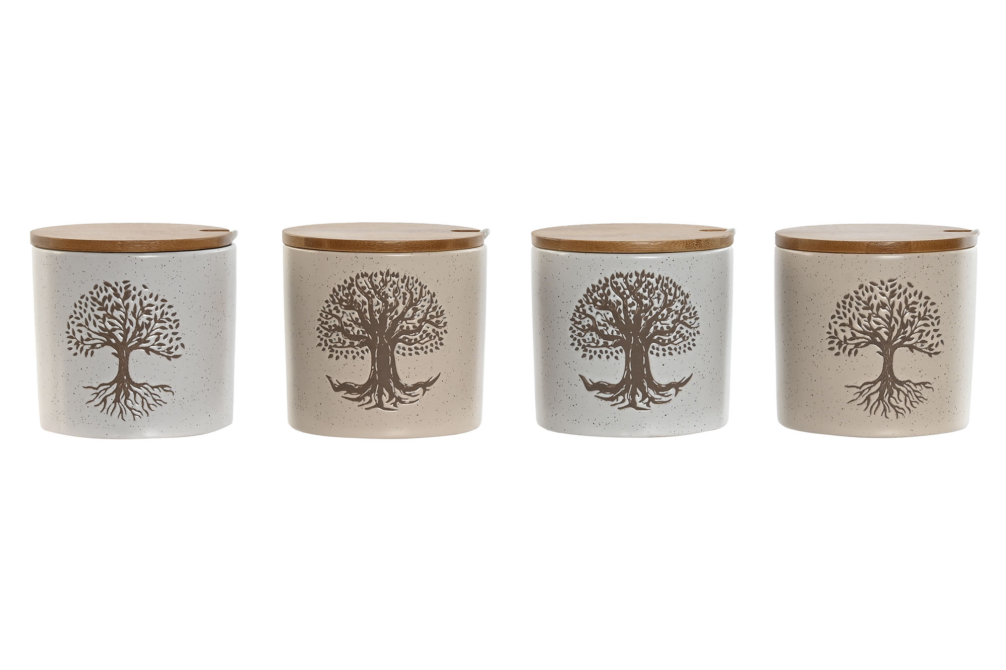 AZUCARERO GRES 9,5X9,5X9,5 ARBOL DE LA VIDA 4 SURT