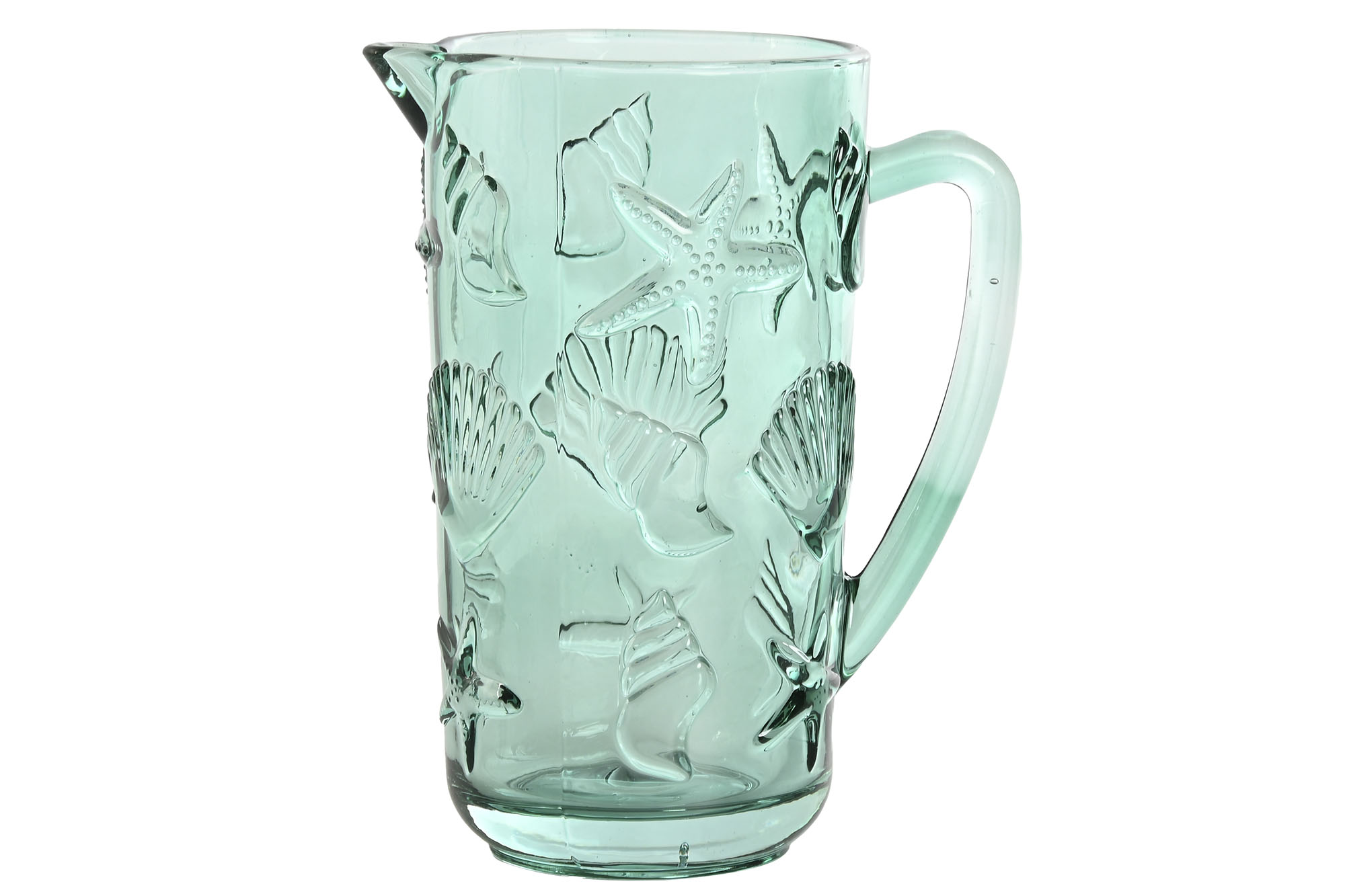 JARRA CRISTAL 12,5X7X20 1150ML RELIEVE TURQUESA