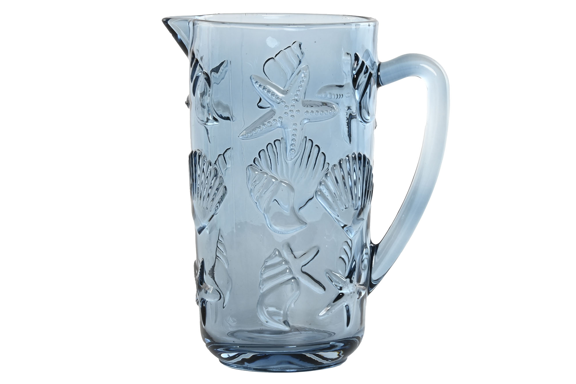 JARRA CRISTAL 12,5X7X20 RELIEVE AZUL