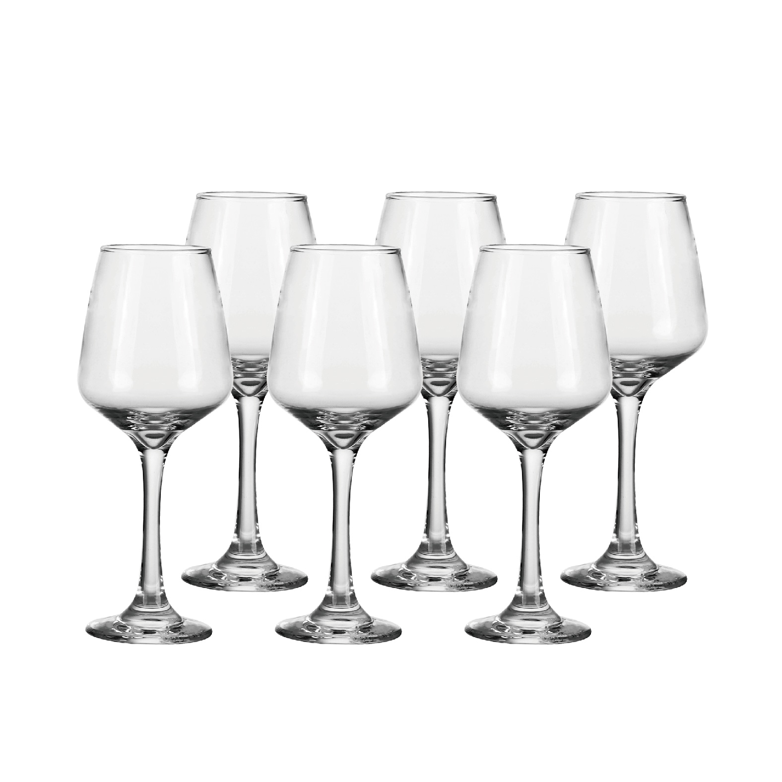 COPA SET 6 CRISTAL 6,9X6,9X21 360ML VINO BLANCO