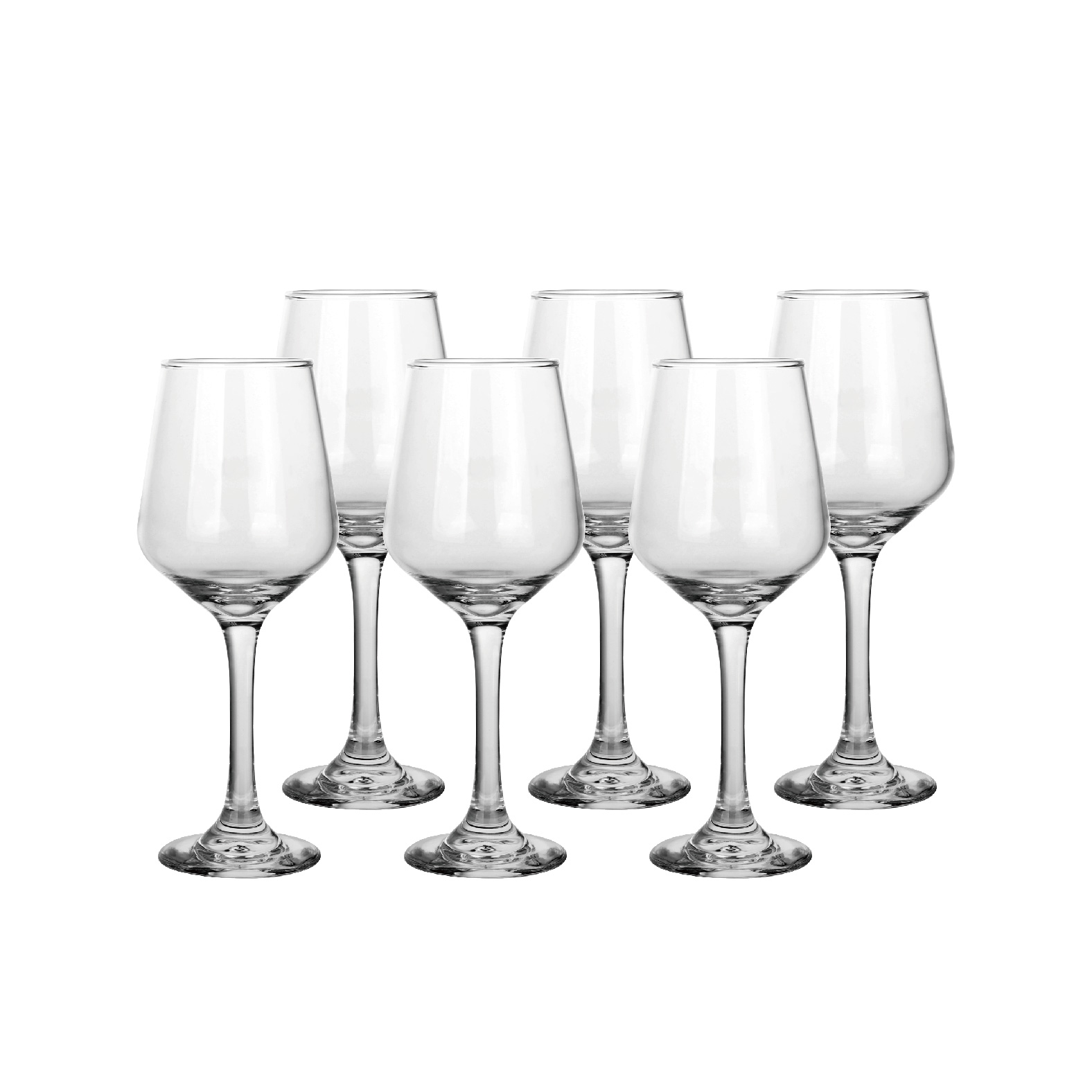 COPA SET 6 CRISTAL 6,8X6,8X20 265ML TRANSPARENTE