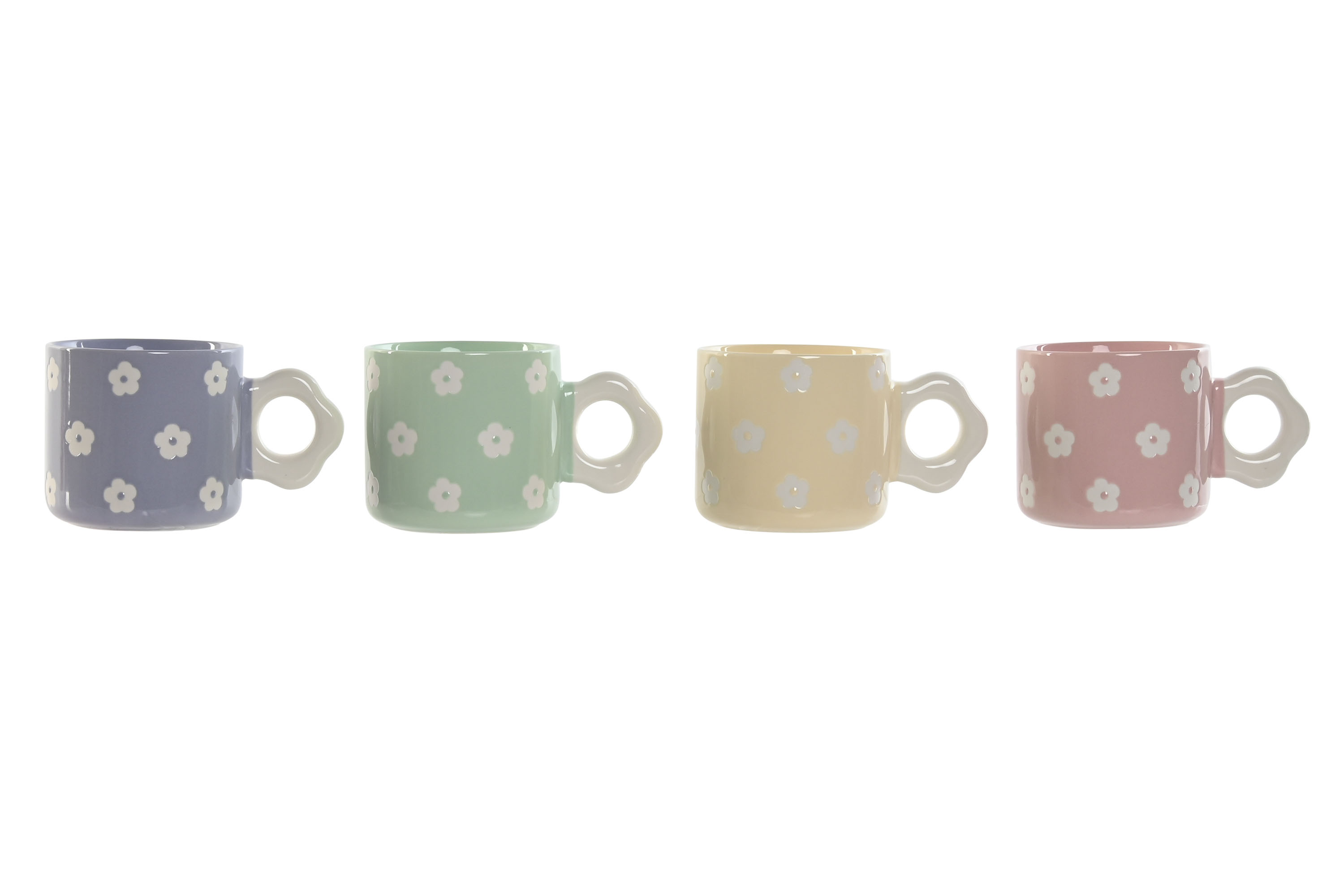 MUG PORCELANA 13X8,5X8,1 325ML MARGARITA 4 SURT.