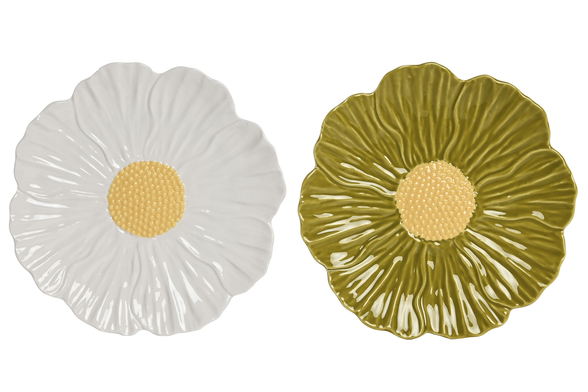 PLATO PORCELANA 21X21X2 MARGARITA 2 SURT.