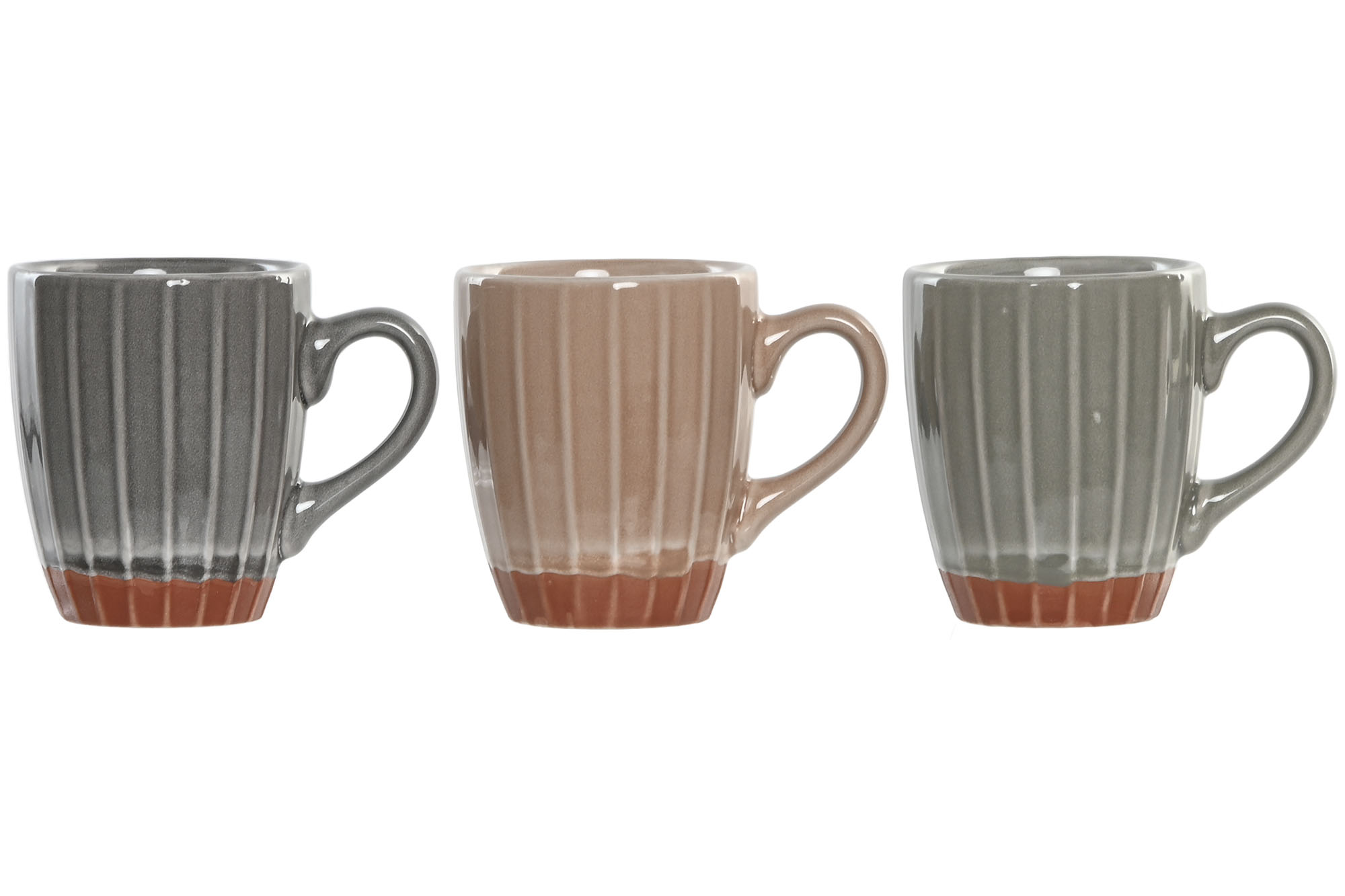 TAZA GRES 8X6X7,5 100ML ESMALTADO 3 SURT.