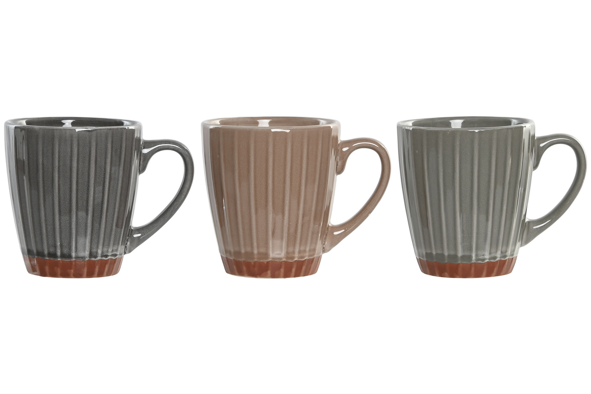 TAZA GRES 10,5X7,6X9 200ML ESMALTADO 3 SURT.