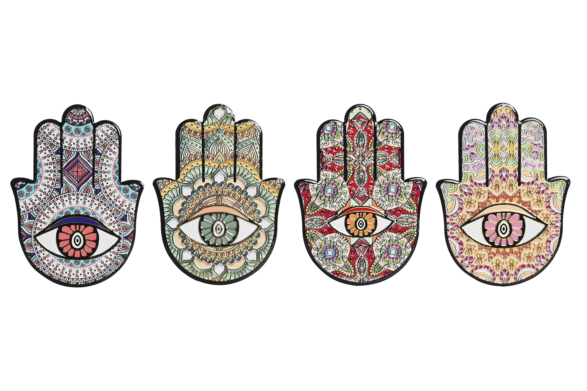 POSAVASOS DOLOMITE 11X11X0,5 MANO HAMSA 4 SURT.