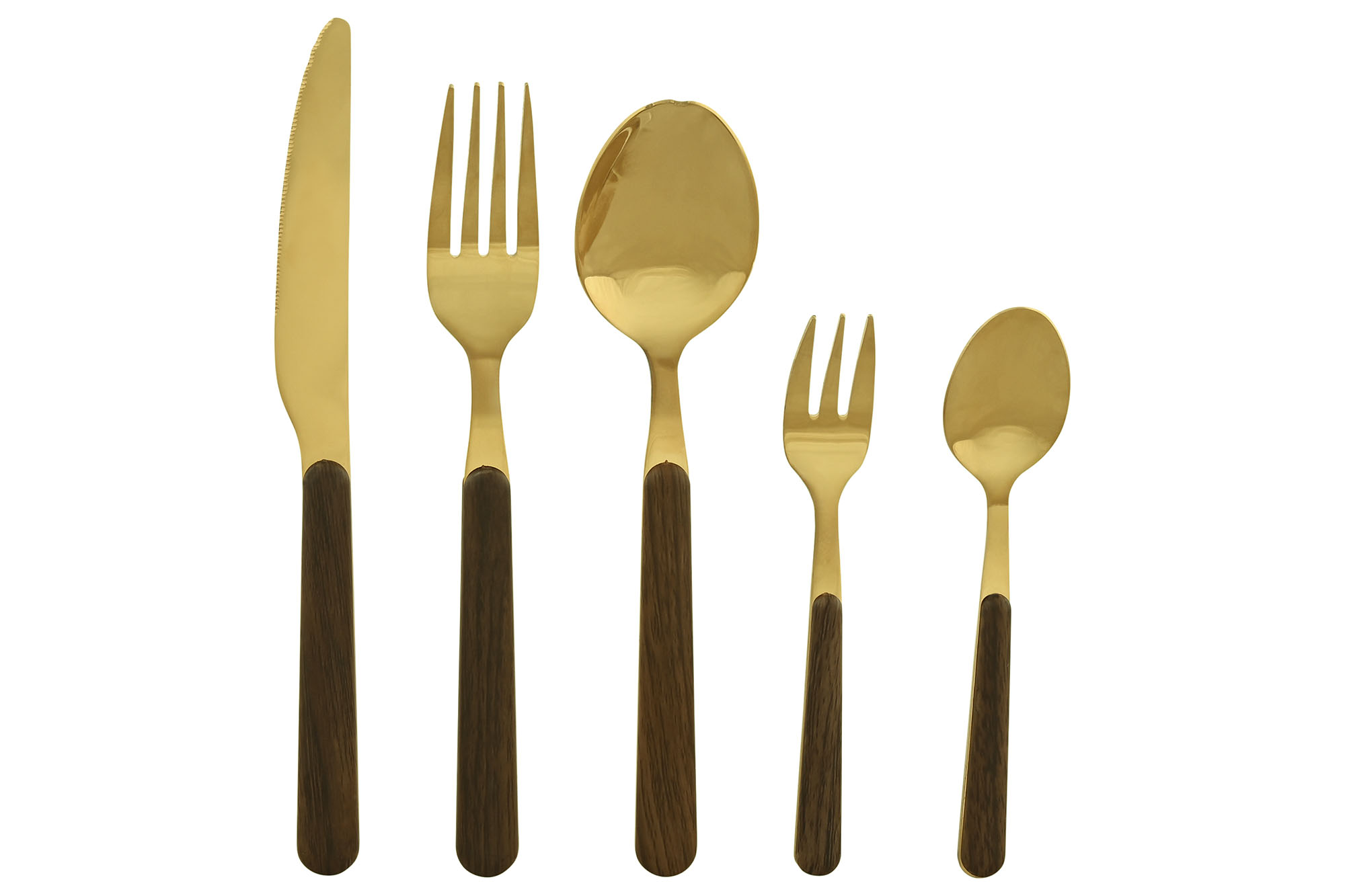 CUBERTERIA SET 20 INOX ABS 17X7X24 2MM DORADO