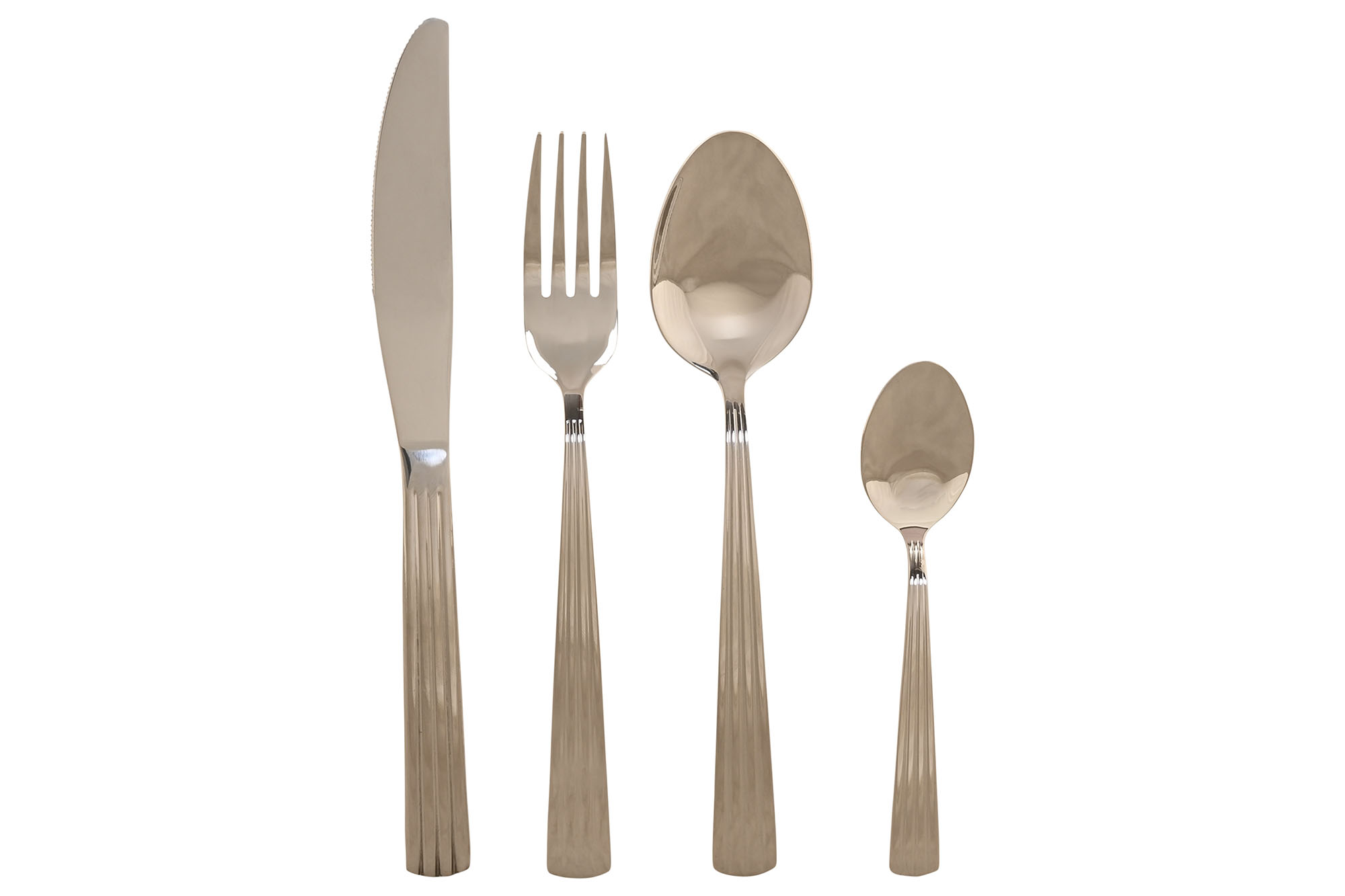 CUBERTERIA SET 16 INOX 15X7X24 2MM PLATEADO
