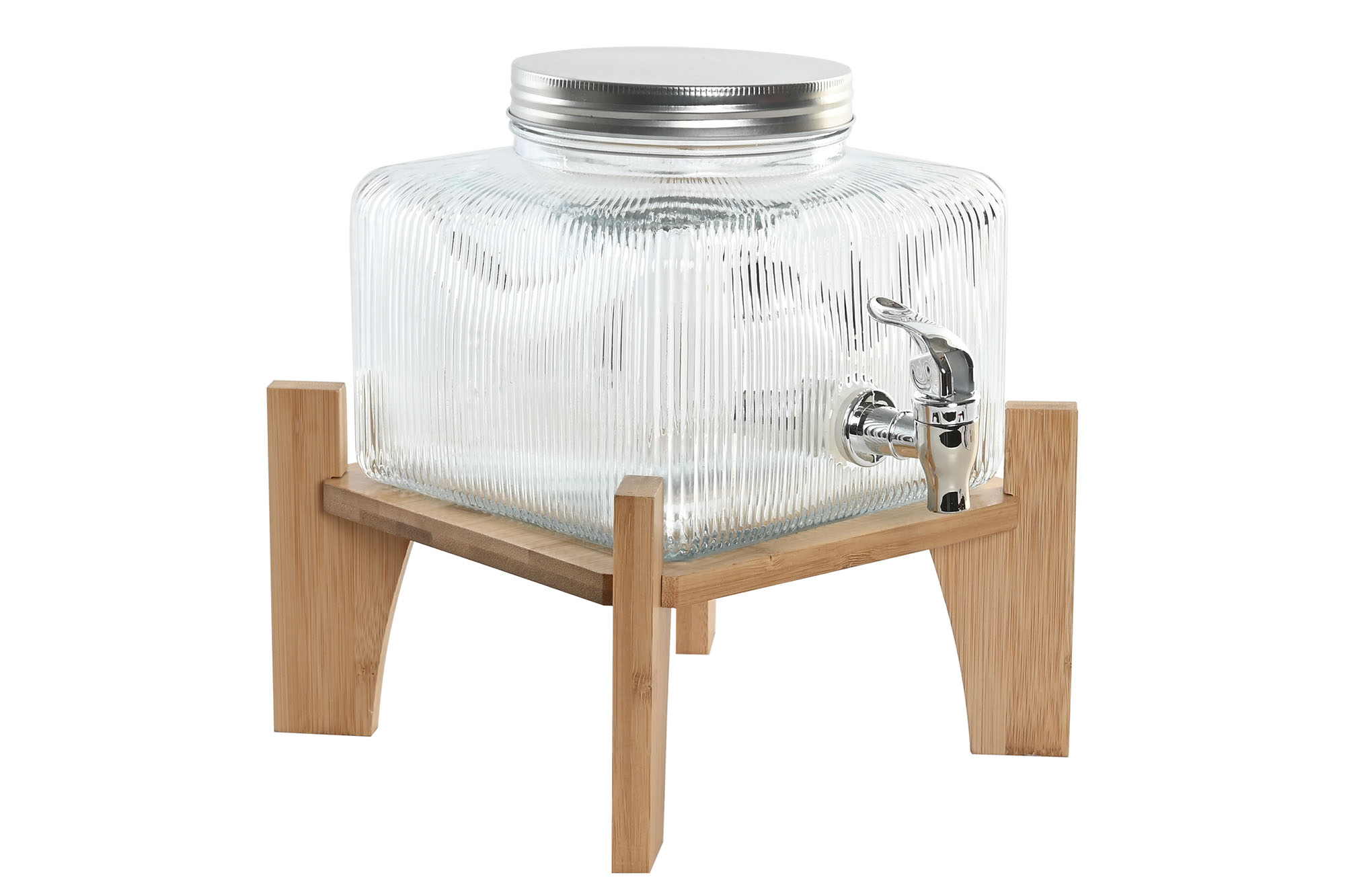 DISPENSADOR BEBIDAS CRISTAL BAMBU 19X19X16 3,5L