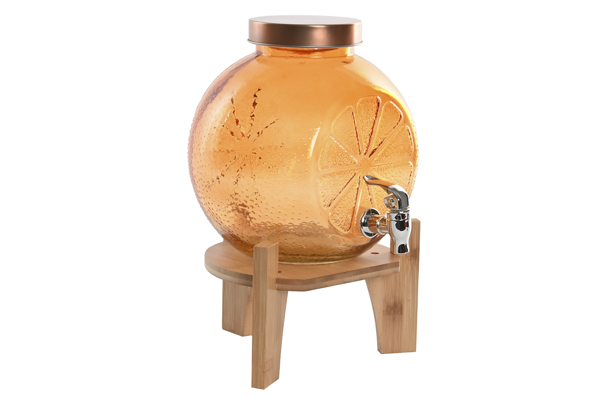 DISPENSADOR BEBIDAS CRISTAL 24X17,5X24 5L NARANJ